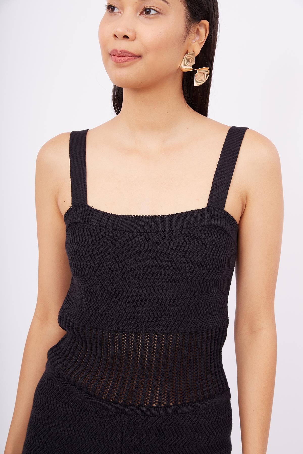 Peraluna-Iris Body Balık Sırtı Örgü Bel Kısmı Ajur örgü Retro Kadın Triko Body Ekru-Body-3-Milagron.com