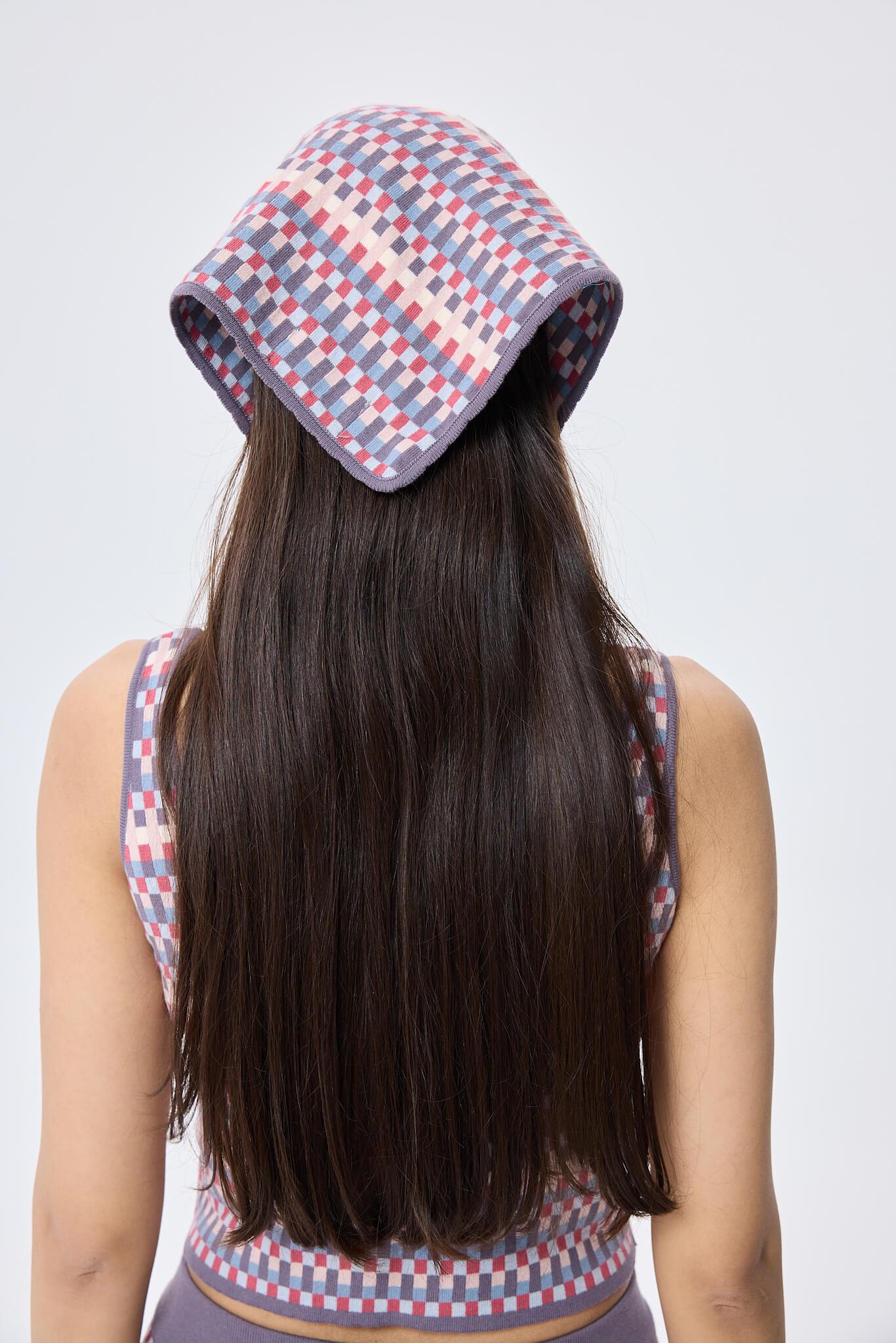 Peraluna-Isla, Jakarlı Organik Pamuk Triko Bandana Multi̇ Li̇la-Eşarp-6-Milagron.com