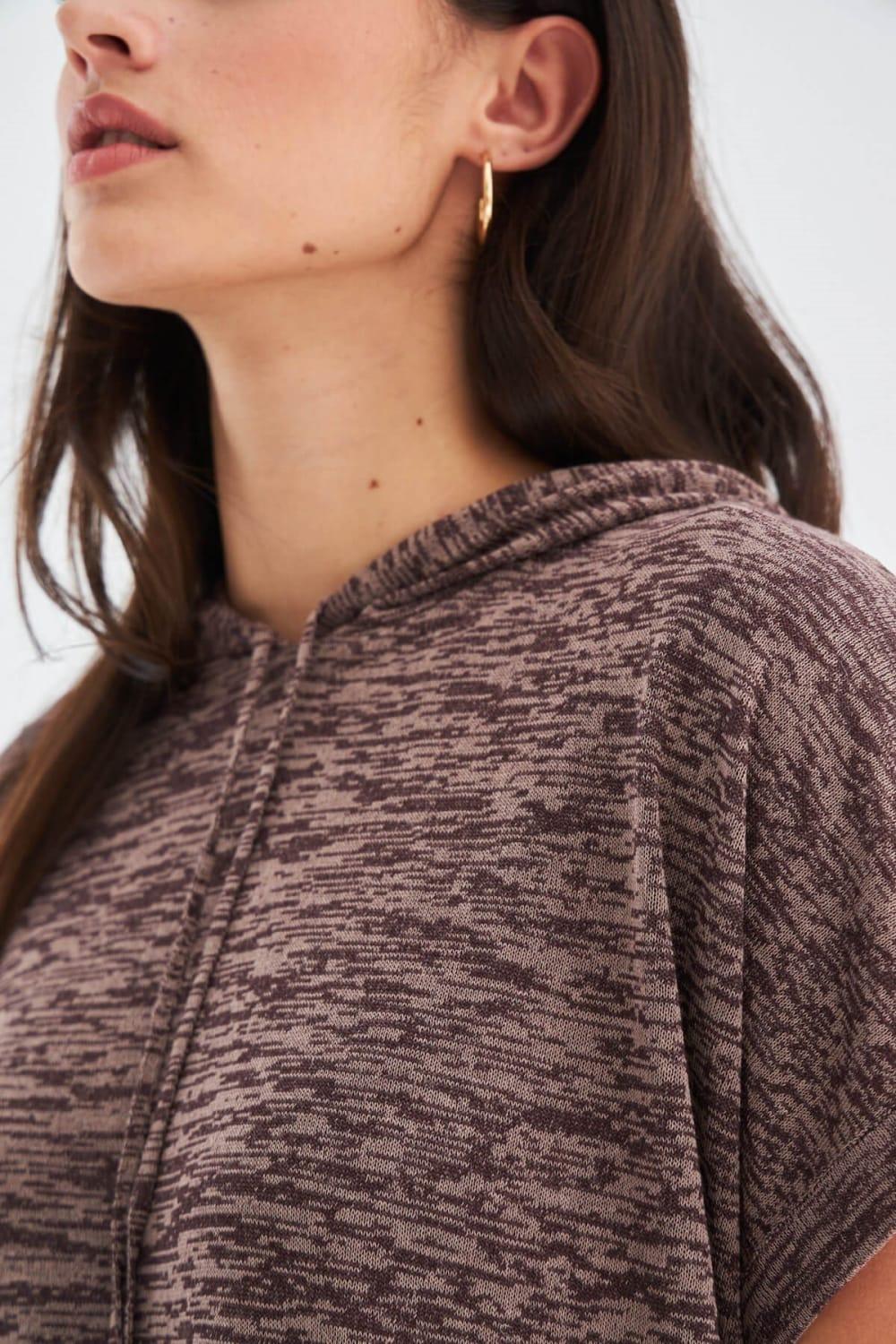 Peraluna-Kaira Blouse & Shorts Kapüşonlu Yazlık Kadın Triko Şort Takım-Şort-17-Milagron.com