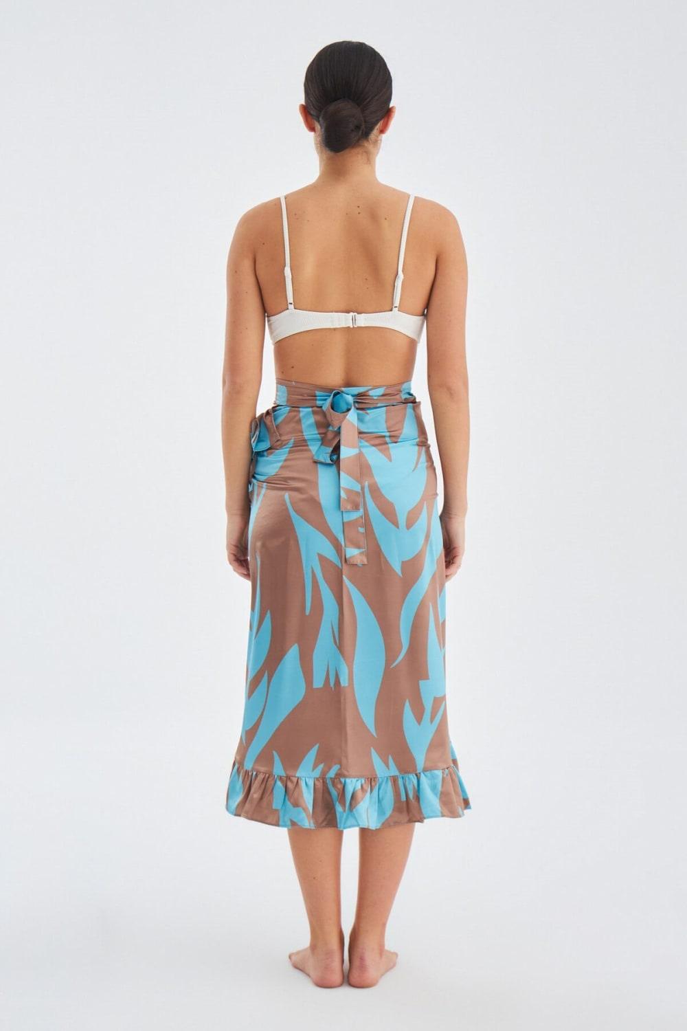 Peraluna-Kali̇nda Ski̇rt Desenli Mat Dokulu Yazlık Fırfırlı Kadın Pareo Etek-Pareo & Bandana-8-Milagron.com