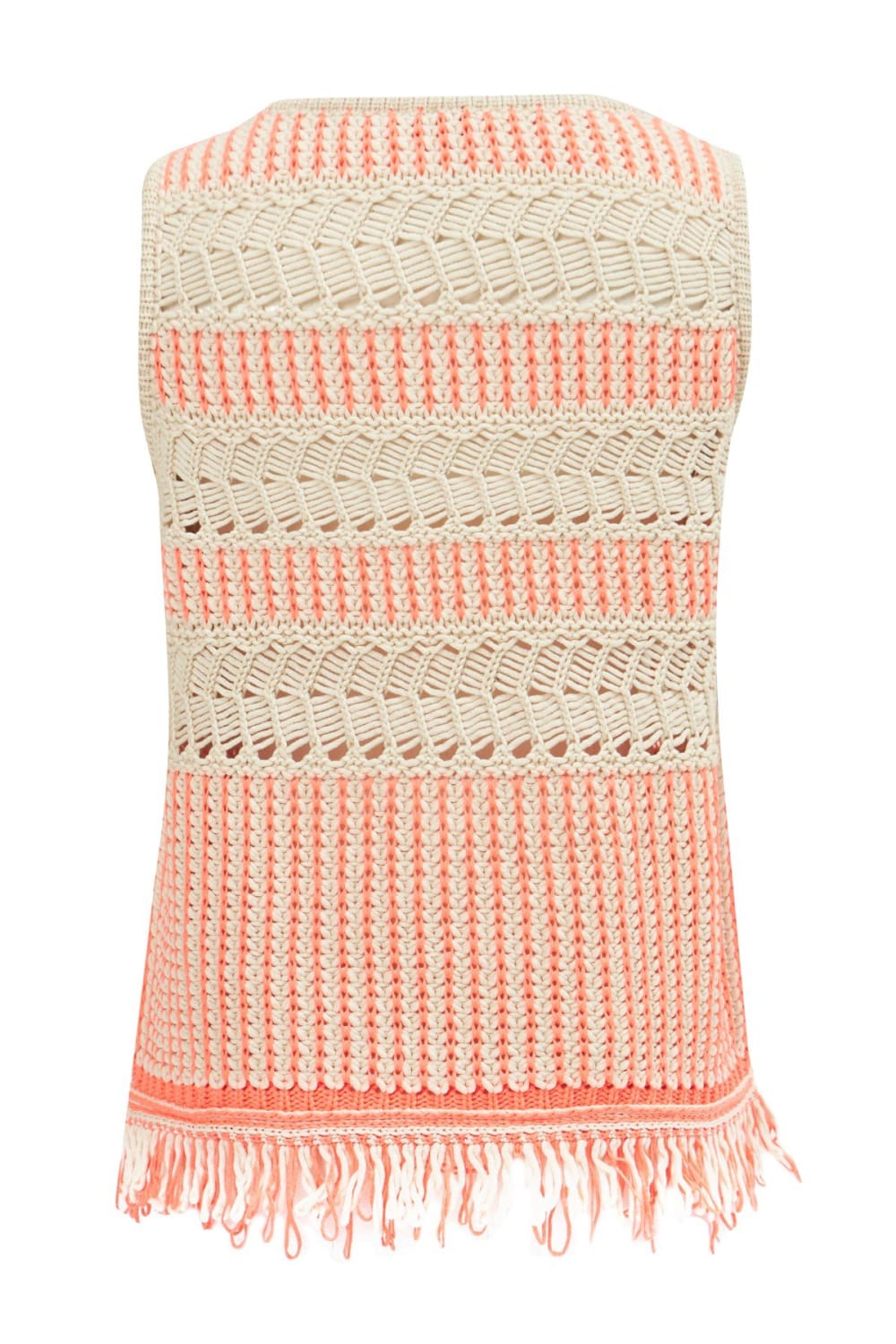 Peraluna-Kiyo Blouse Püskül Detaylı Kolsuz Yazlık Kadın Triko Bluz -Bluz-9-Milagron.com