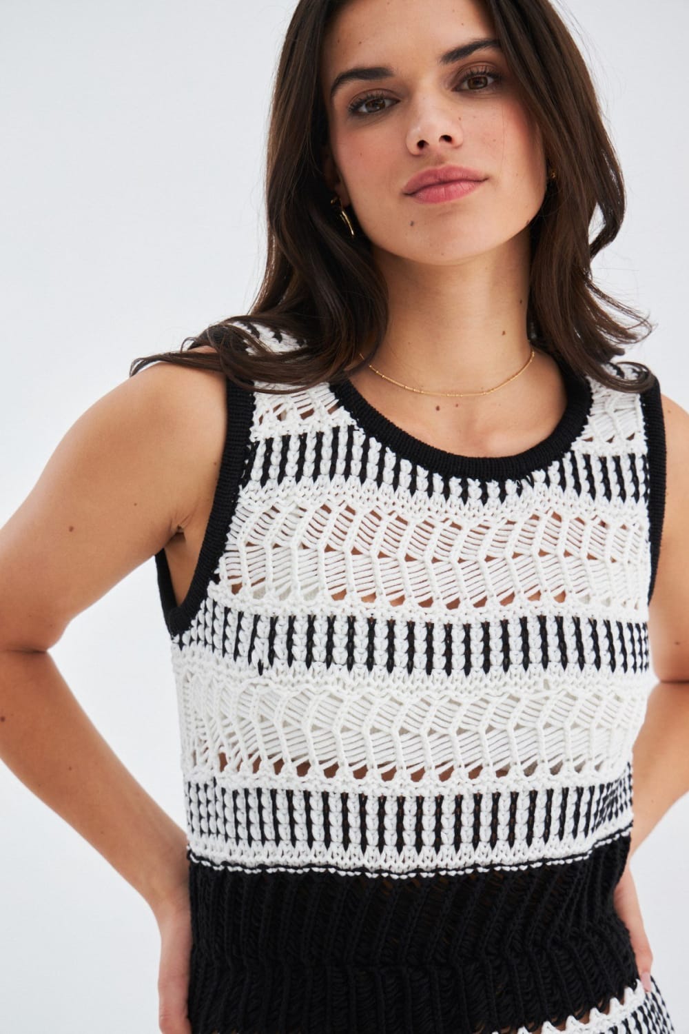 Peraluna-Ki̇yo Dress Kolsuz Pamuklu Diz Hizası Yazlık Kadın Elbise-Elbise-13-Milagron.com