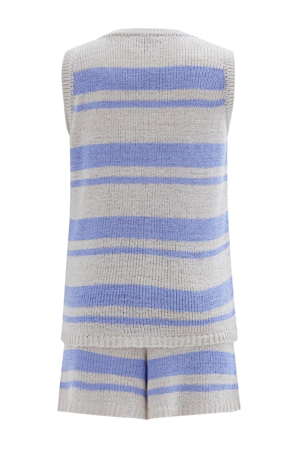 Peraluna-Laura Top & Shorts Yazlık Kadın Triko Şort Takım-Şort-8-Milagron.com