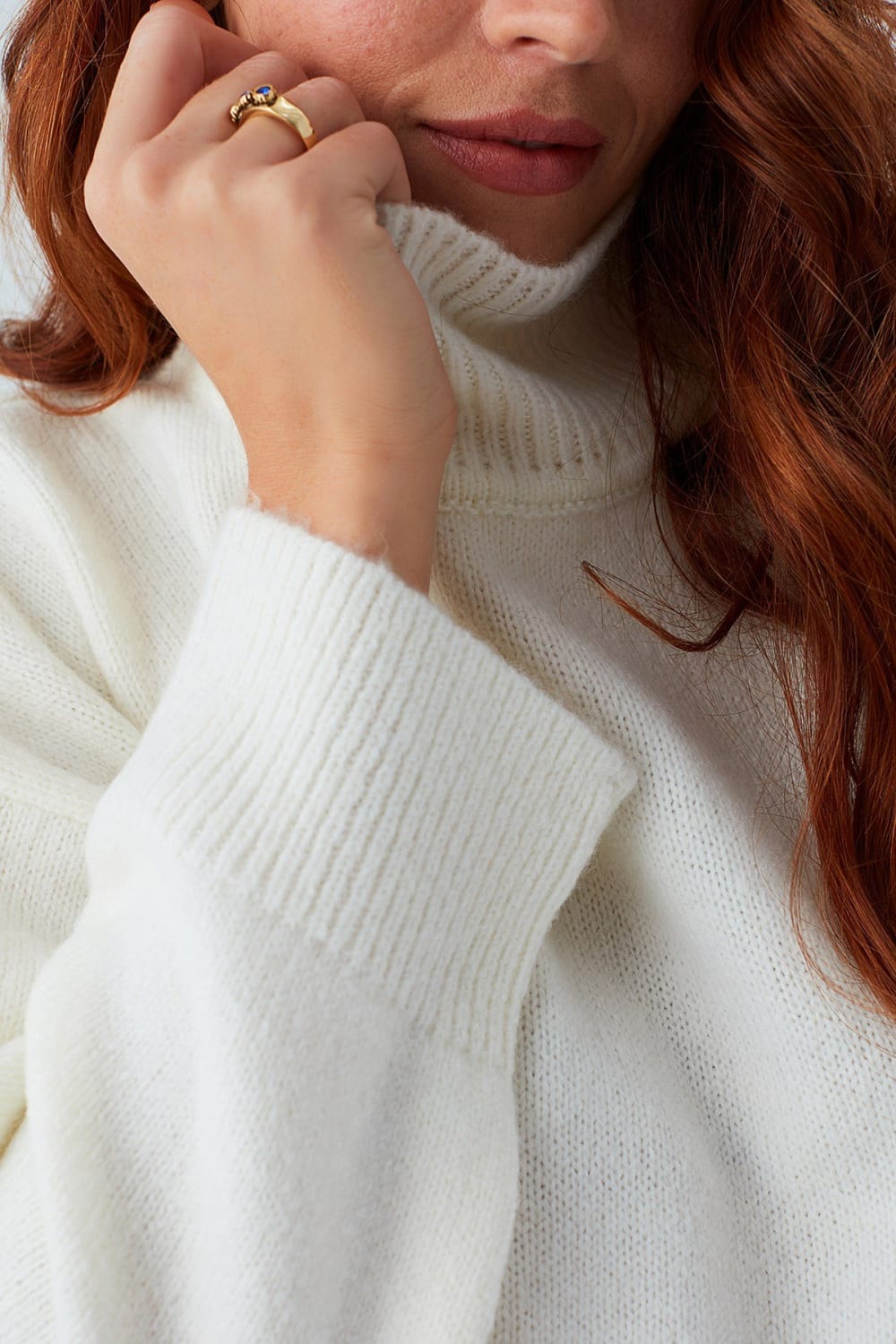 Peraluna-Macumba Pullover Balıkçı Yaka Yumuşak Dokulu Kadın Triko Kazak-Kazak & Triko-15-Milagron.com