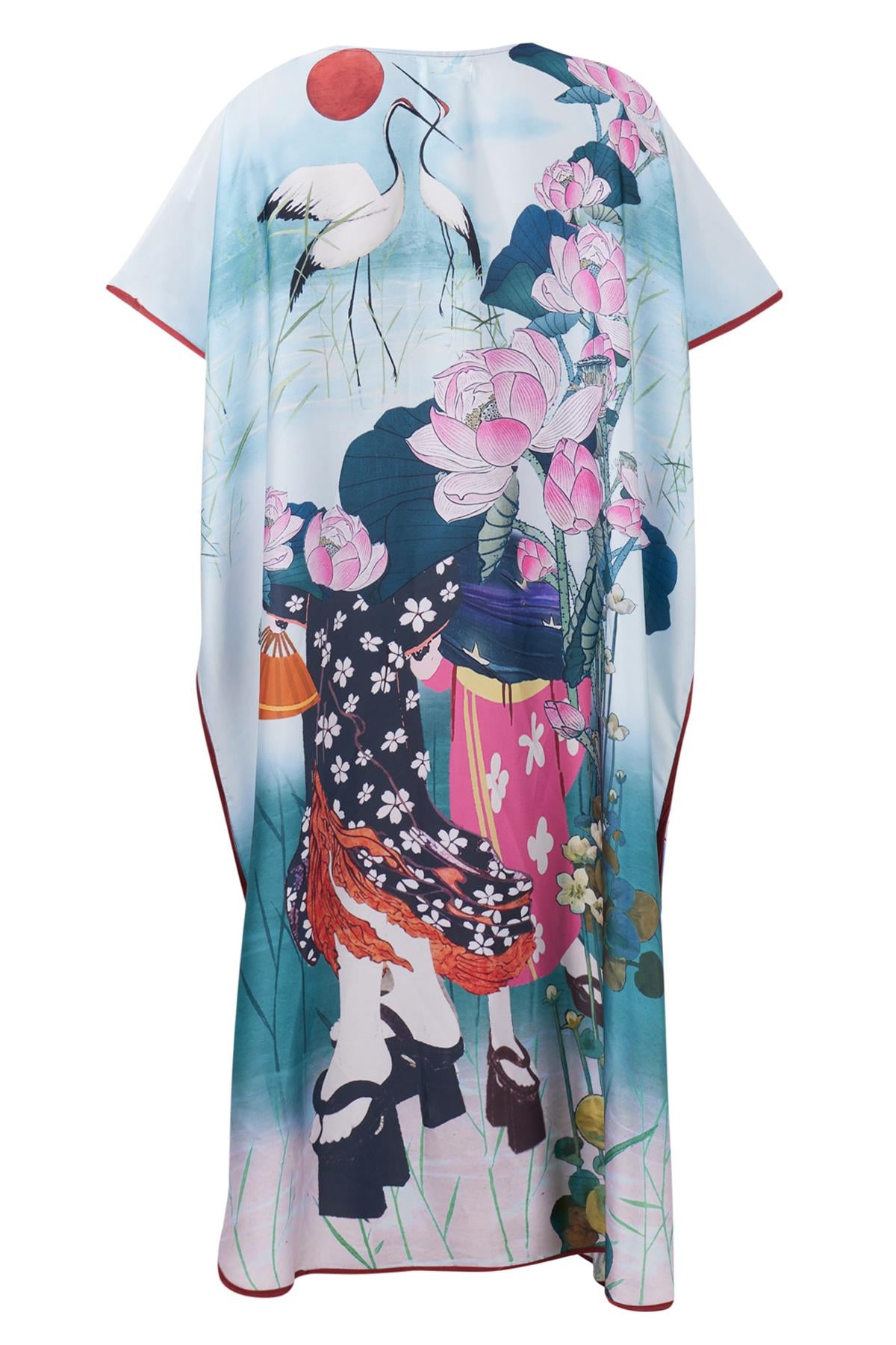 Peraluna-Magic Moments Long Dress Anne Kız Baskılı 130 Cm Uzun Saten Kolsuz Elbise-Elbise-9-Milagron.com