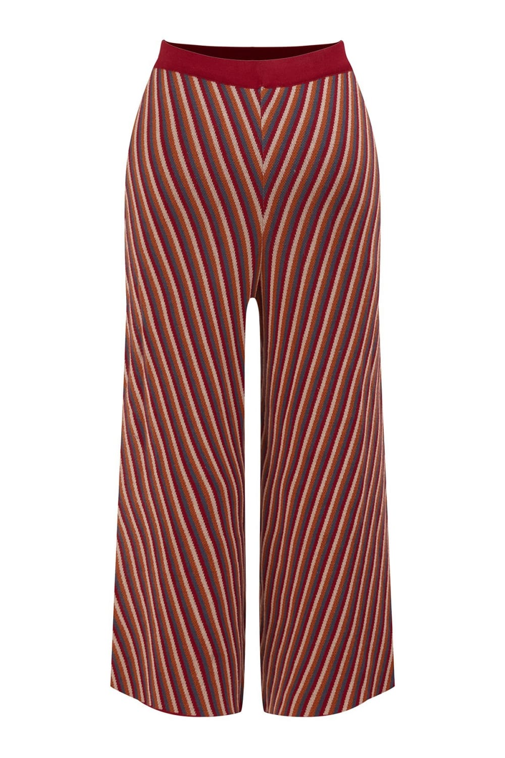 Peraluna-Mentha Trouser Etnik Jakar Çizgili Kadın Triko Pantolon -Pantolon-9-Milagron.com