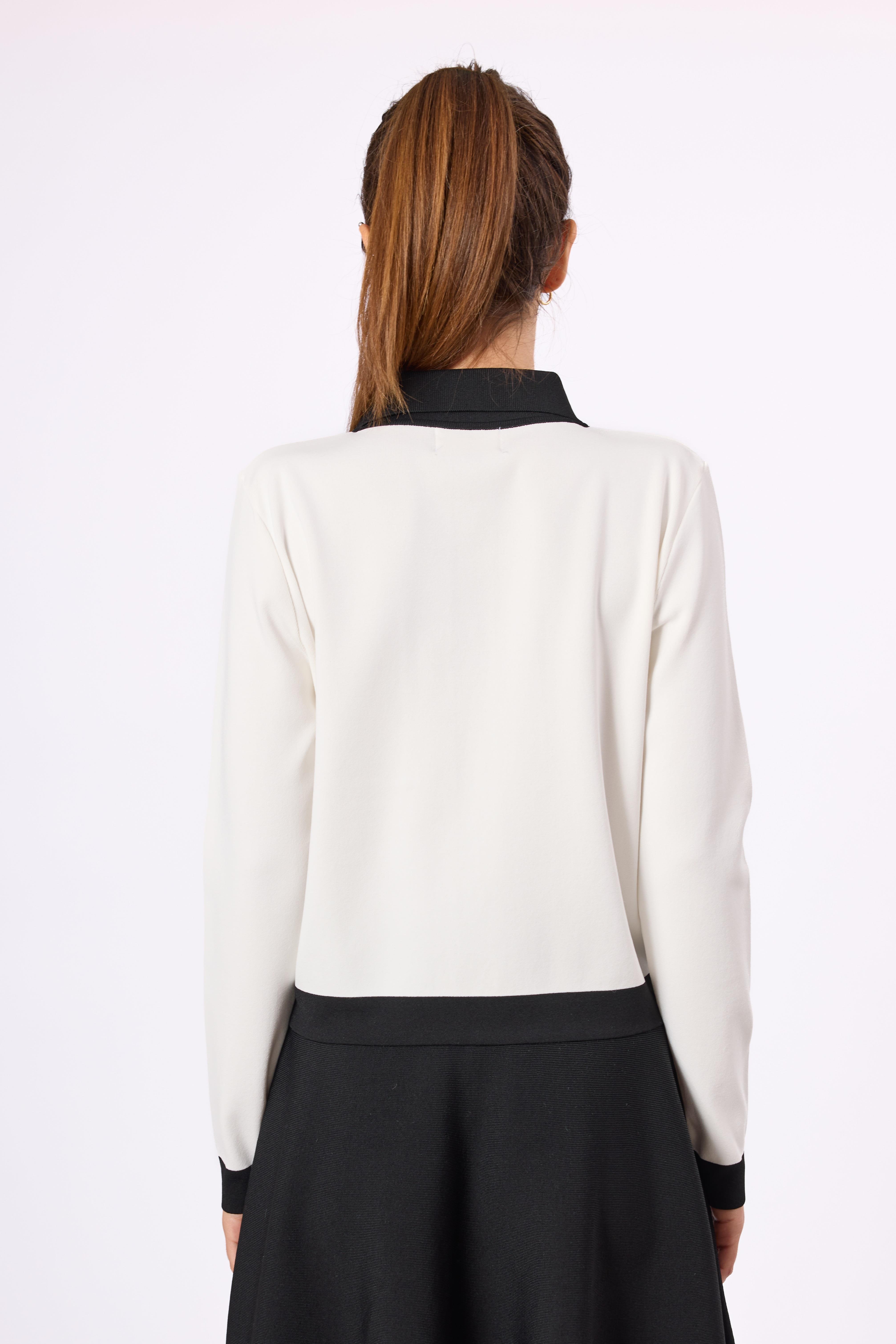 Peraluna-Mimi Kadin Cepli Kısa Triko Ceket-Ceket-2-Milagron.com