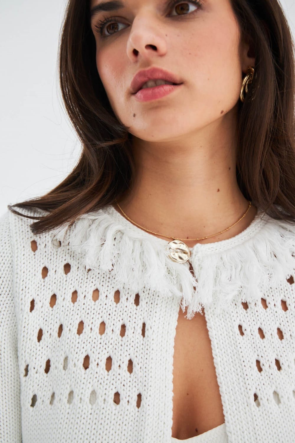 Peraluna-Miyoki̇ Cardigan & Shorts Mevsimlik Pamuklu Kadın Triko Takım Şort-Şort-13-Milagron.com