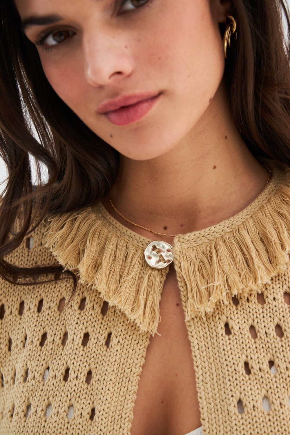 Peraluna-Miyoki̇ Cardigan & Shorts Mevsimlik Pamuklu Kadın Triko Takım Şort-Şort-6-Milagron.com