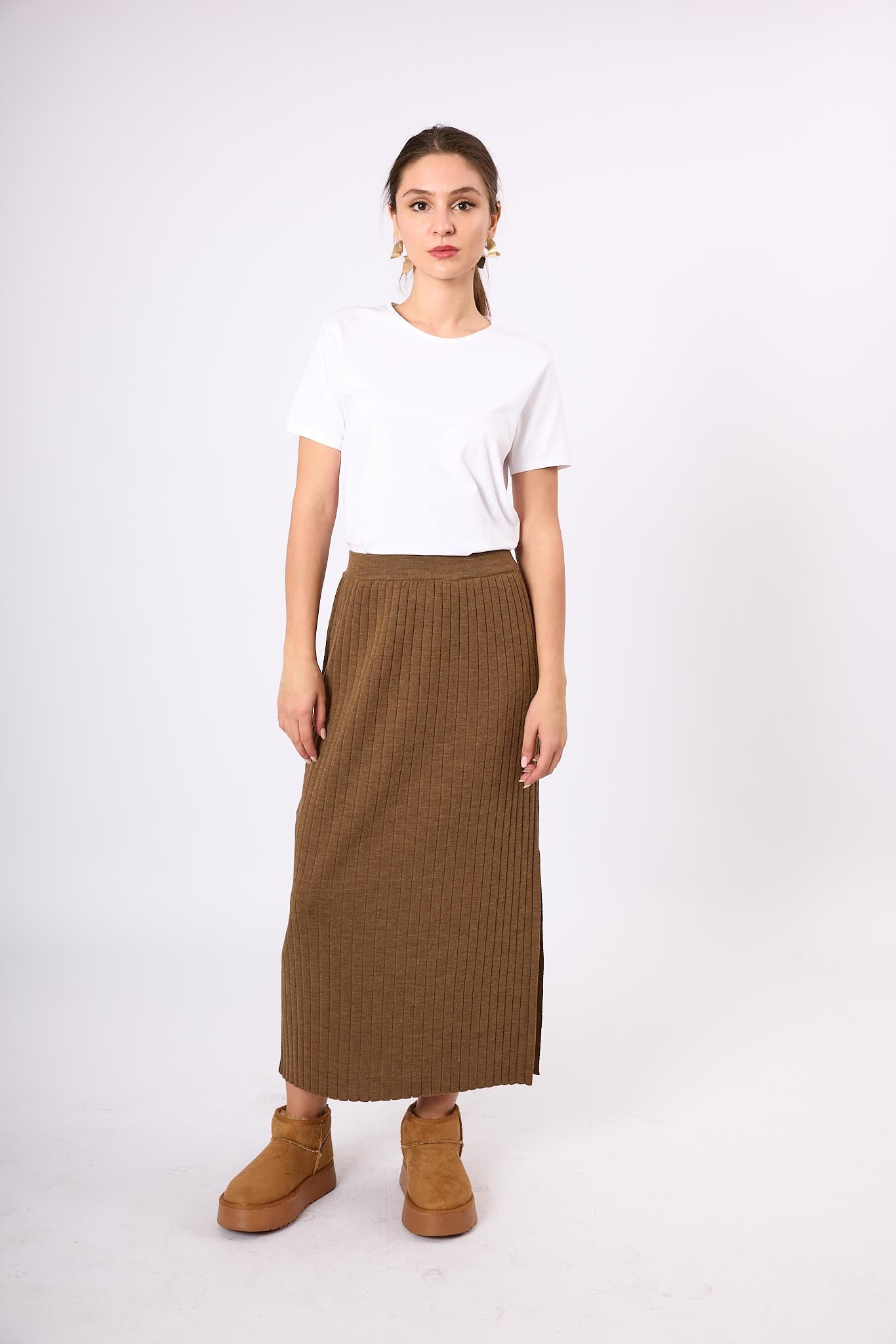 Peraluna-Molly Midi Boy Ribana Triko Etek-Etek-1-Milagron.com