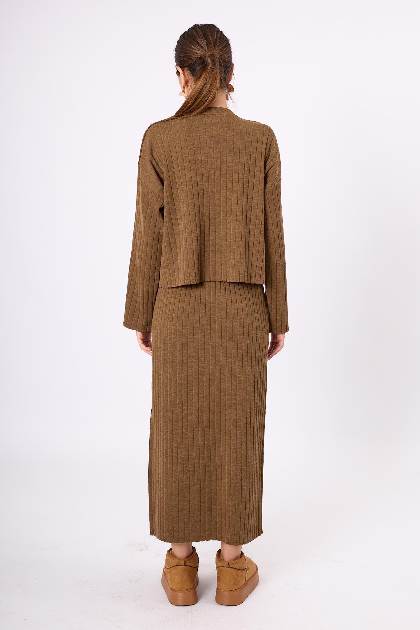 Peraluna-Molly Midi Boy Ribana Triko Etek-Etek-8-Milagron.com