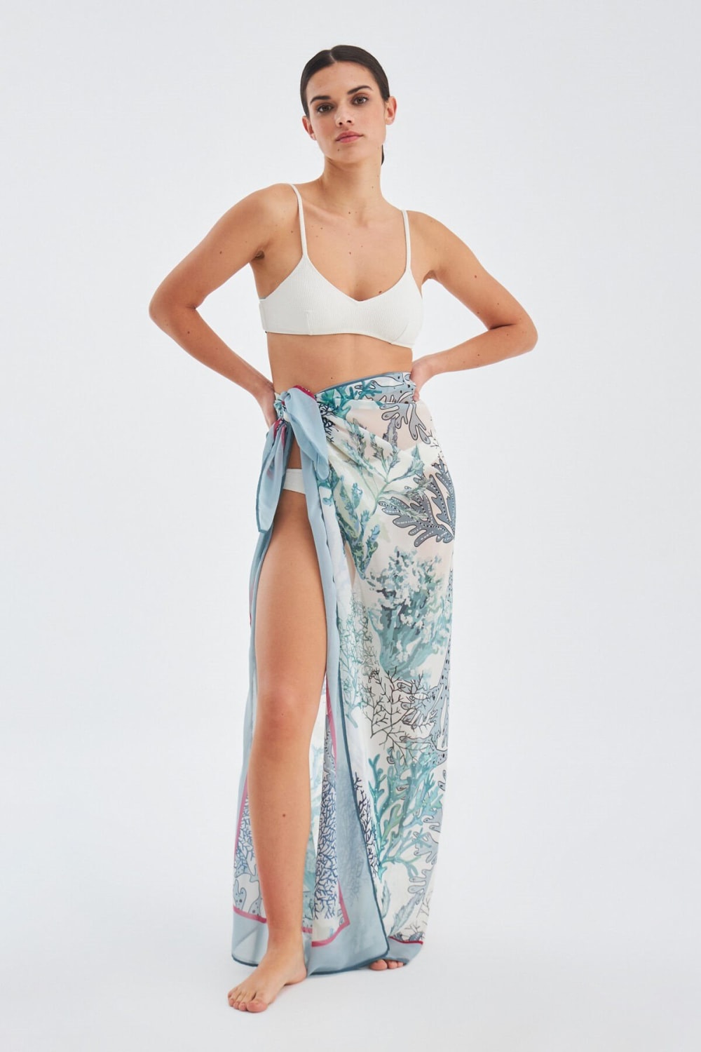 Peraluna-Ni̇la Şifon Kadın Pareo & Eşarp-Pareo & Bandana-2-Milagron.com