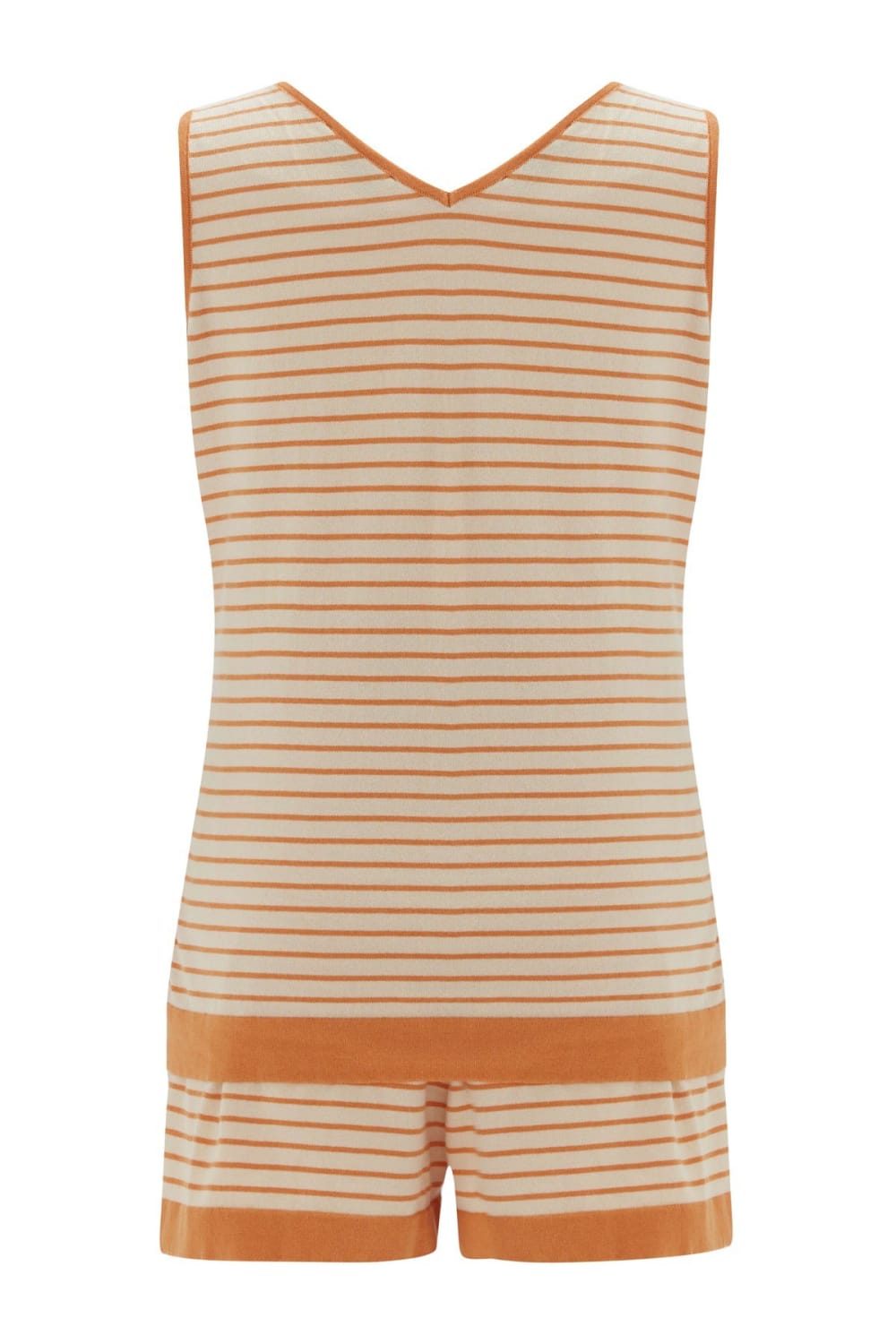 Peraluna-Paru Top & Shorts Pamuklu Yazlık Kadın Triko Şort Takım-Şort-9-Milagron.com