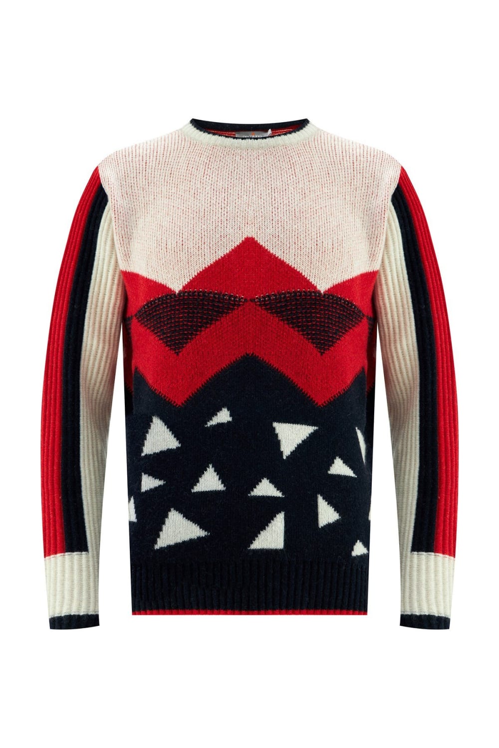 Peraluna-Piramit Desenli Bisiklet Yaka Erkek Triko Kazak-Kazak & Triko-7-Milagron.com