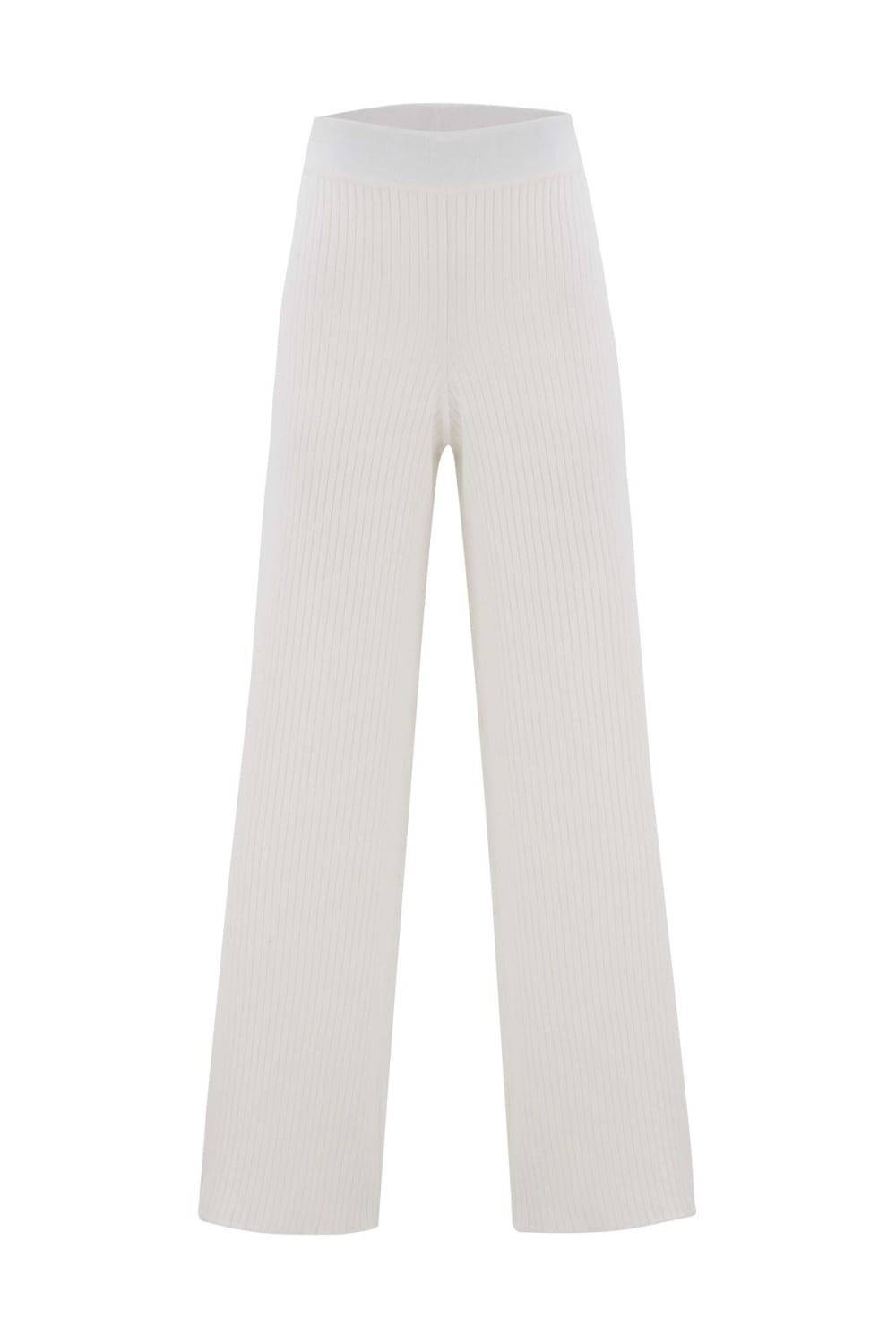 Peraluna-Ribana Örgü Rahat Kesim Boru Paça Triko Pantolon-Pantolon-10-Milagron.com