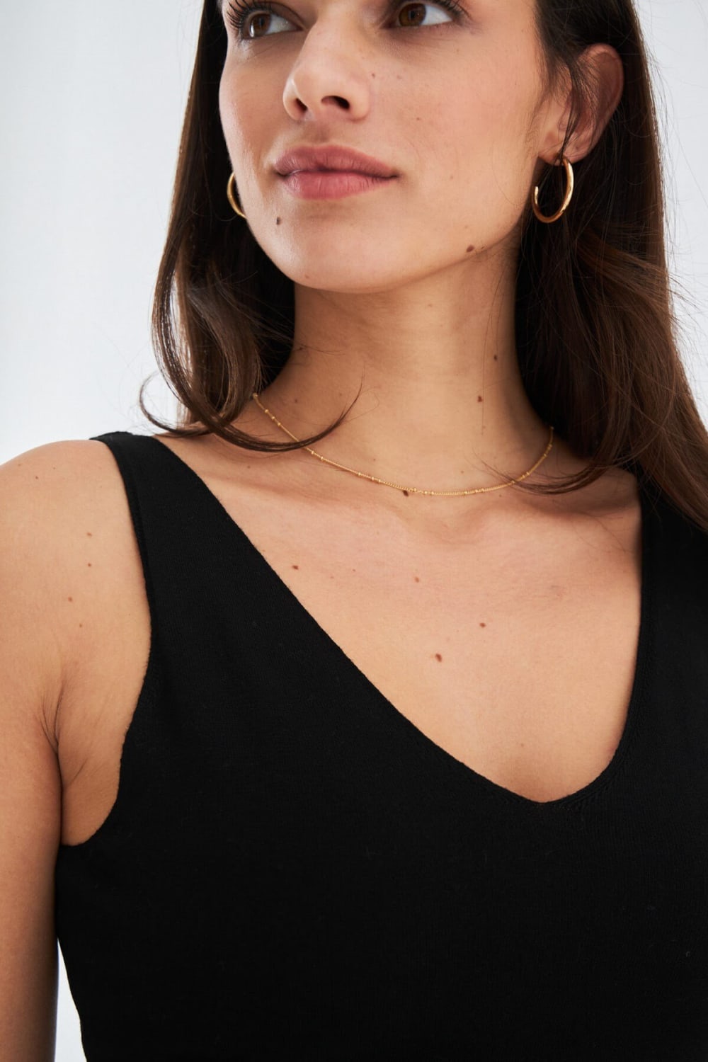 Peraluna-Ruby Top V Yaka İnce Askılı Yazlık Kadın Triko Atlet-Atlet-22-Milagron.com