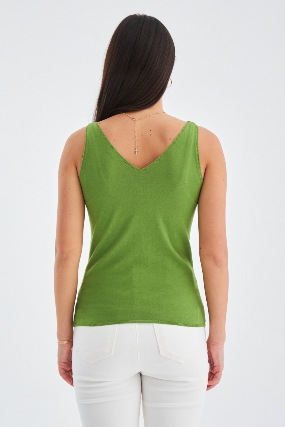 Peraluna-Ruby Top V Yaka İnce Askılı Yazlık Kadın Triko Atlet-Atlet-28-Milagron.com