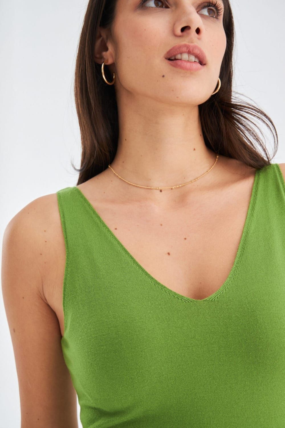 Peraluna-Ruby Top V Yaka İnce Askılı Yazlık Kadın Triko Atlet-Atlet-29-Milagron.com