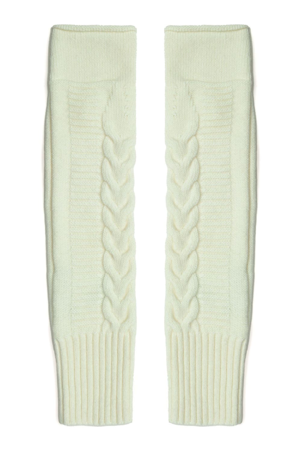 Peraluna-Saç Örgü Desenli Kaşmir Karışımlı Uzun Kadın Triko Eldiven-Eldiven-15-Milagron.com