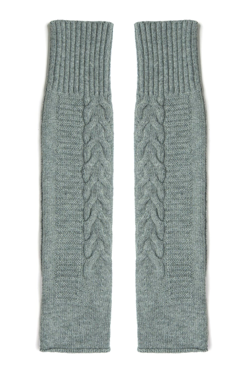 Peraluna-Saç Örgü Desenli Kaşmir Karışımlı Uzun Kadın Triko Eldiven-Eldiven-23-Milagron.com