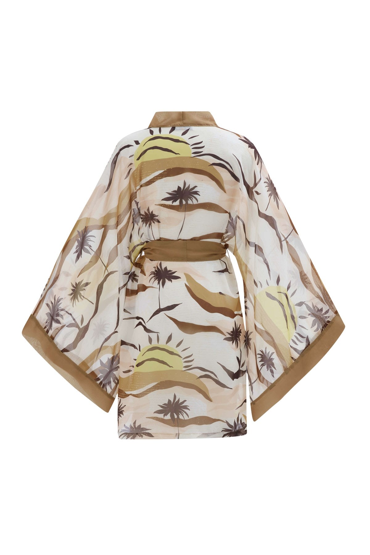 Peraluna-Sahra Kimono Güneş Desenli 90 Cm Şifon Yazlık Kadın Kimono-Kimono-8-Milagron.com