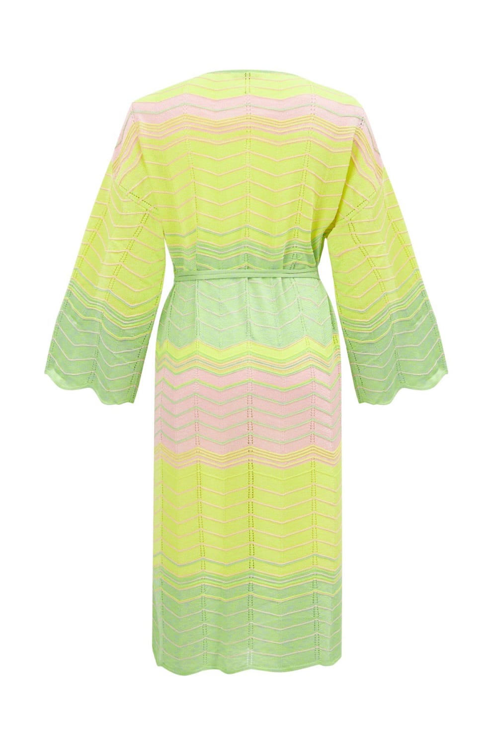 Peraluna-Sakura Çan Kollu Viskonlu Yazlık Kadın Triko Kimono-Kimono-10-Milagron.com