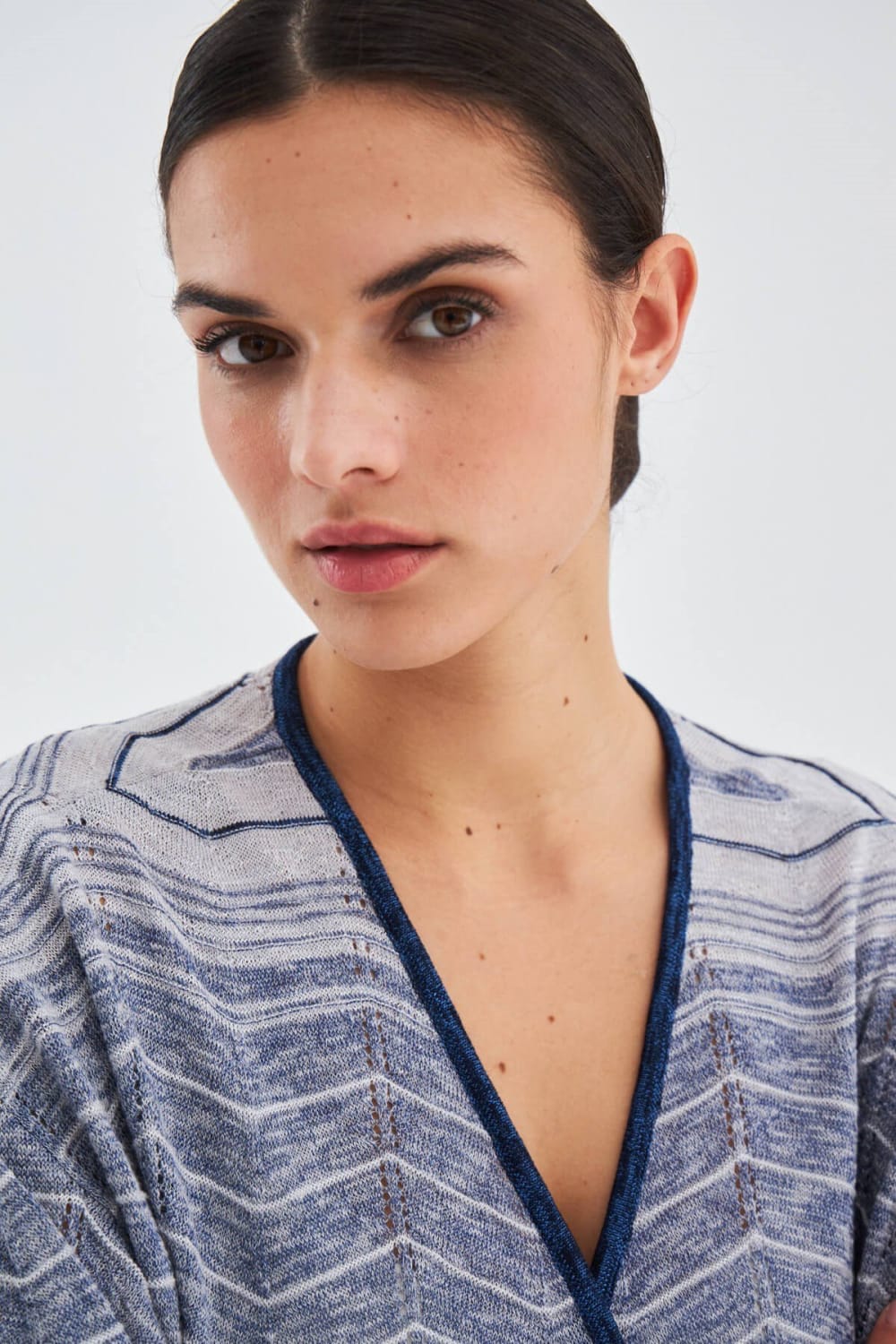 Peraluna-Sakura Çan Kollu Viskonlu Yazlık Kadın Triko Kimono-Kimono-12-Milagron.com