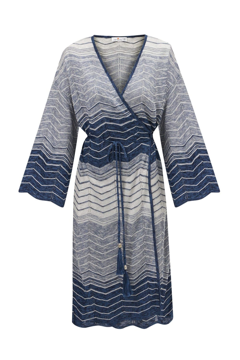 Peraluna-Sakura Çan Kollu Viskonlu Yazlık Kadın Triko Kimono-Kimono-13-Milagron.com