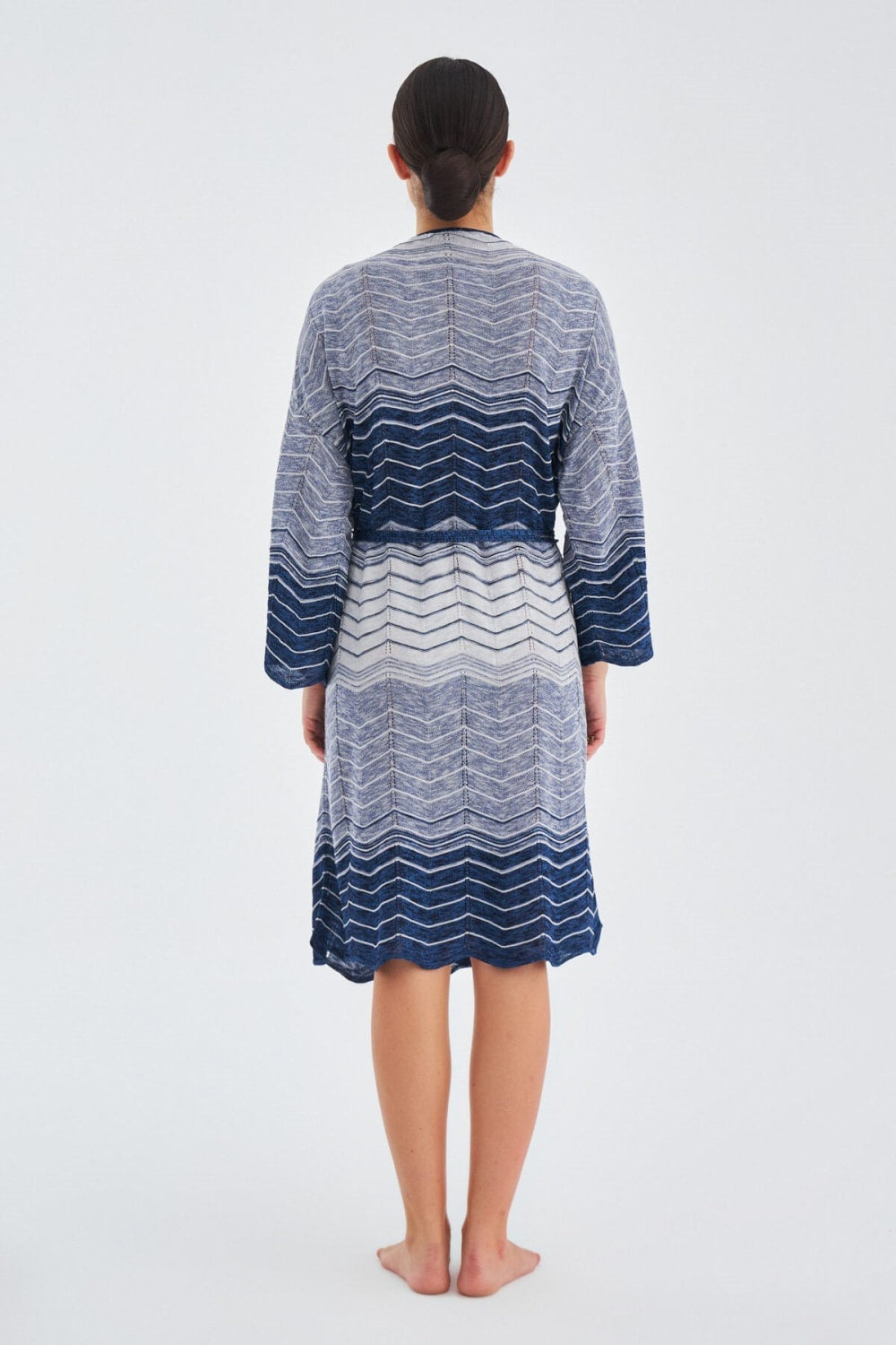 Peraluna-Sakura Çan Kollu Viskonlu Yazlık Kadın Triko Kimono-Kimono-19-Milagron.com