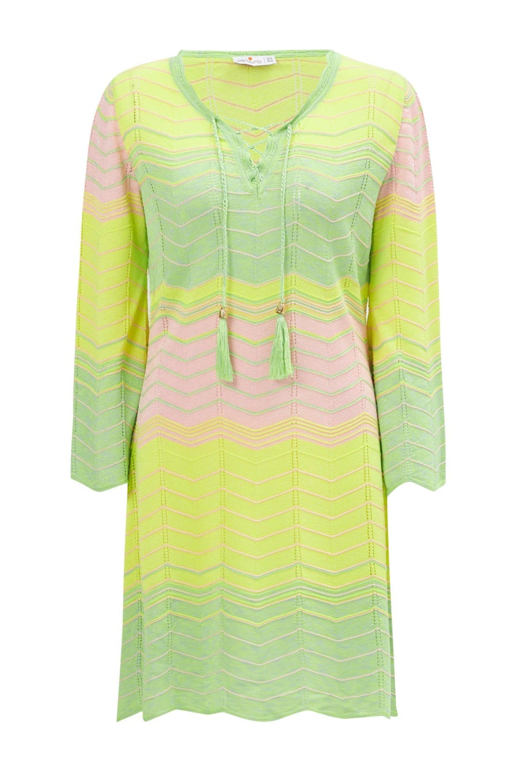 Peraluna-Sakura Dress Çan Kollu Diz Üstü Yazlık Kadın Triko Elbise-Elbise-10-Milagron.com