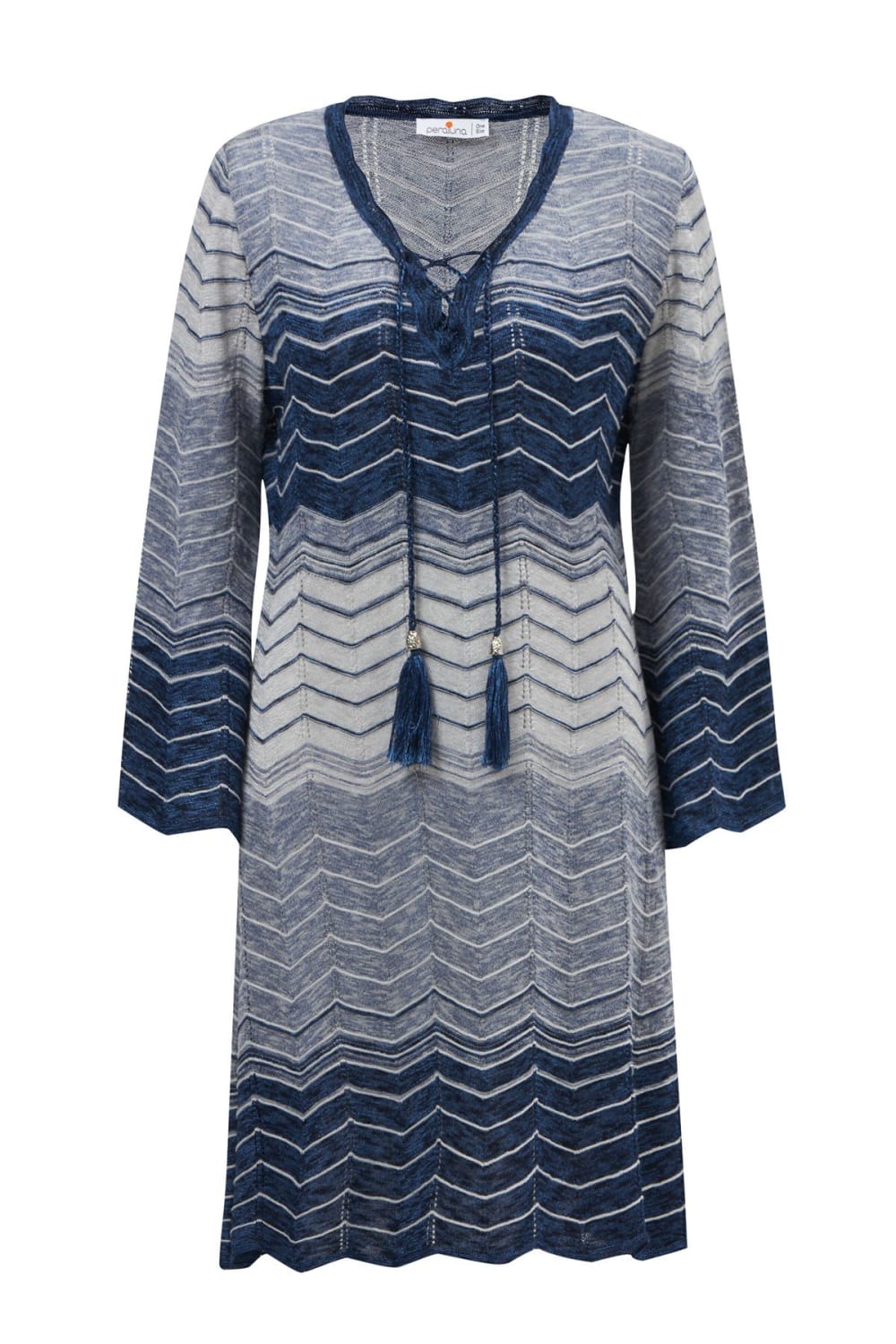 Peraluna-Sakura Dress Çan Kollu Diz Üstü Yazlık Kadın Triko Elbise-Elbise-15-Milagron.com