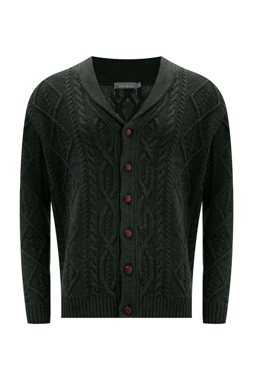 Peraluna-Şal Yaka Yünlü Erkek Triko Hırka -Kazak & Triko-1-Milagron.com