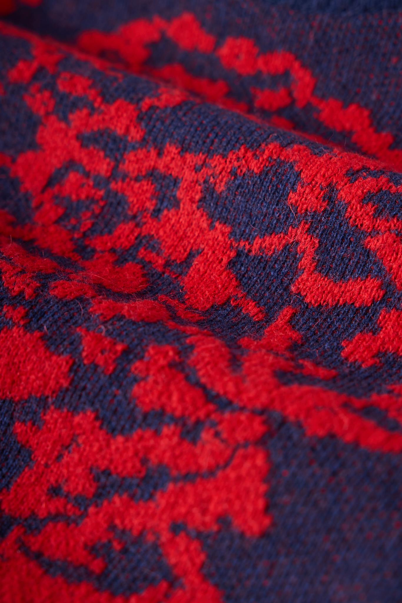 Peraluna-Sally Jakarlı Kadın Triko Kazak Lacivert-Kazak & Triko-6-Milagron.com