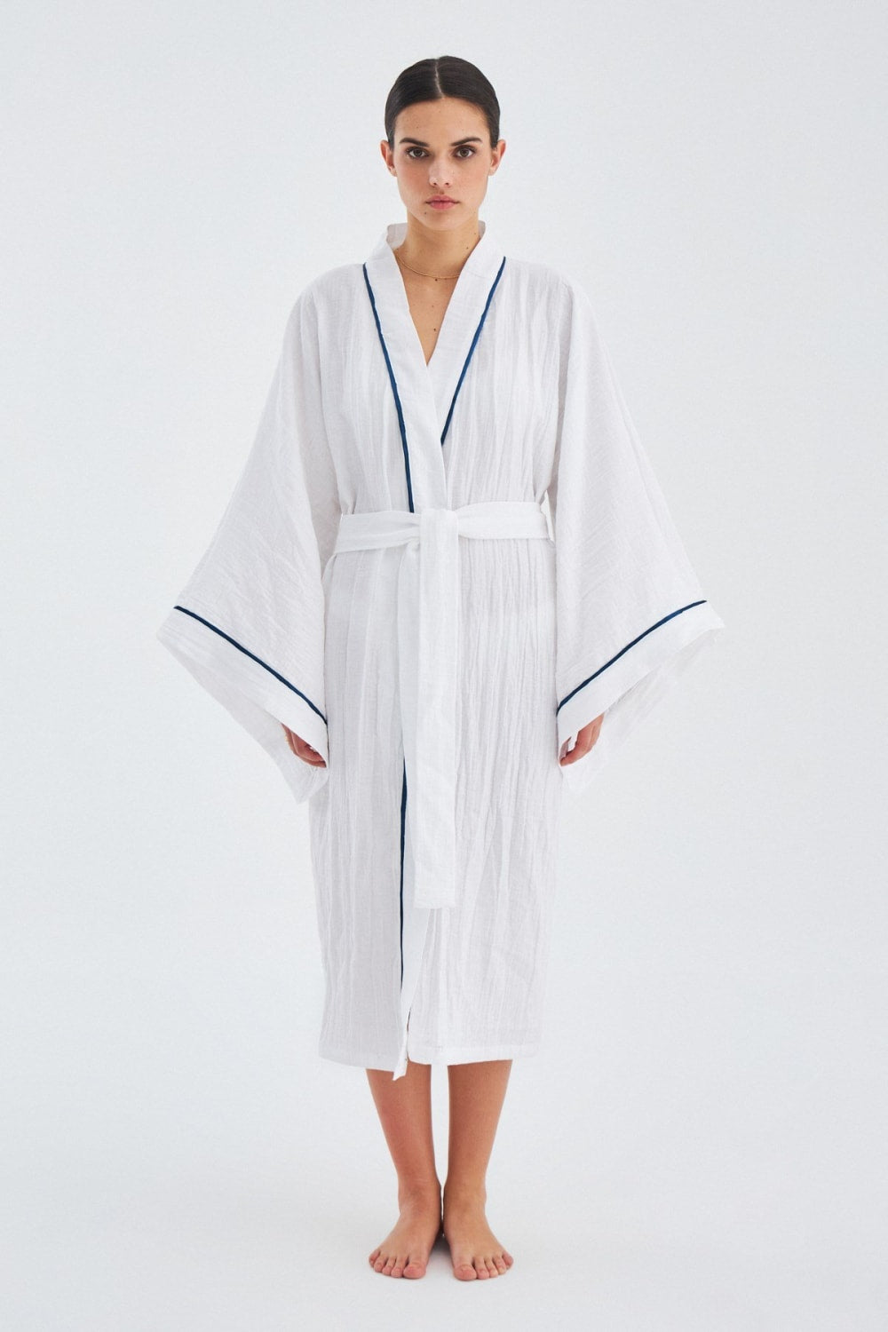 Peraluna-Sandal Kimono Yazlık Muslin Kadın Kimono-Kimono-1-Milagron.com