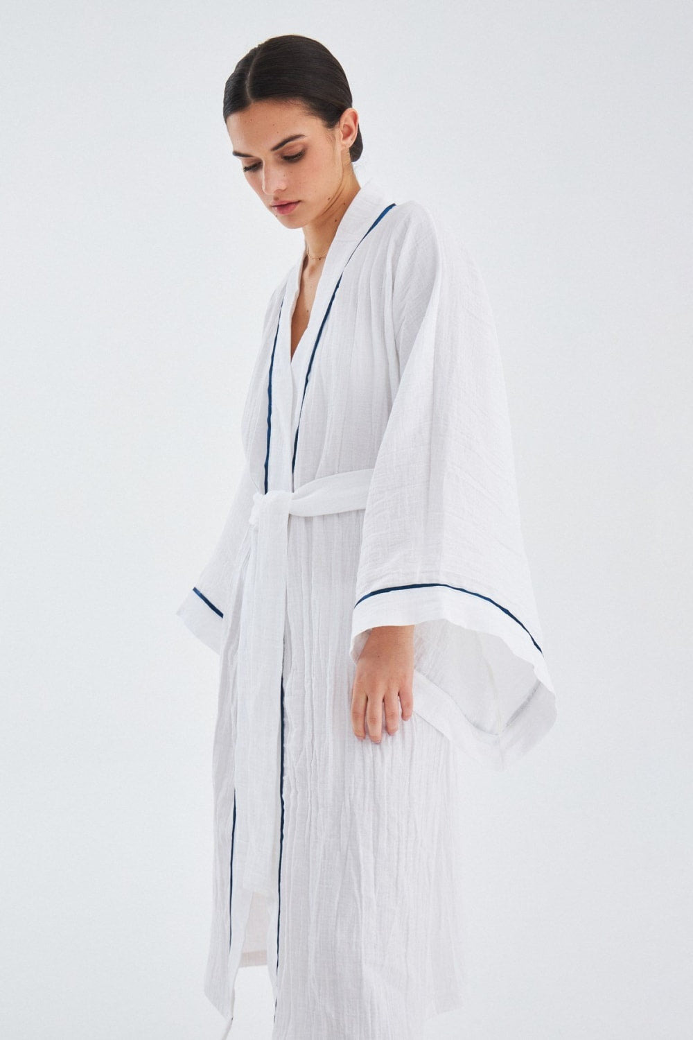 Peraluna-Sandal Kimono Yazlık Muslin Kadın Kimono-Kimono-7-Milagron.com
