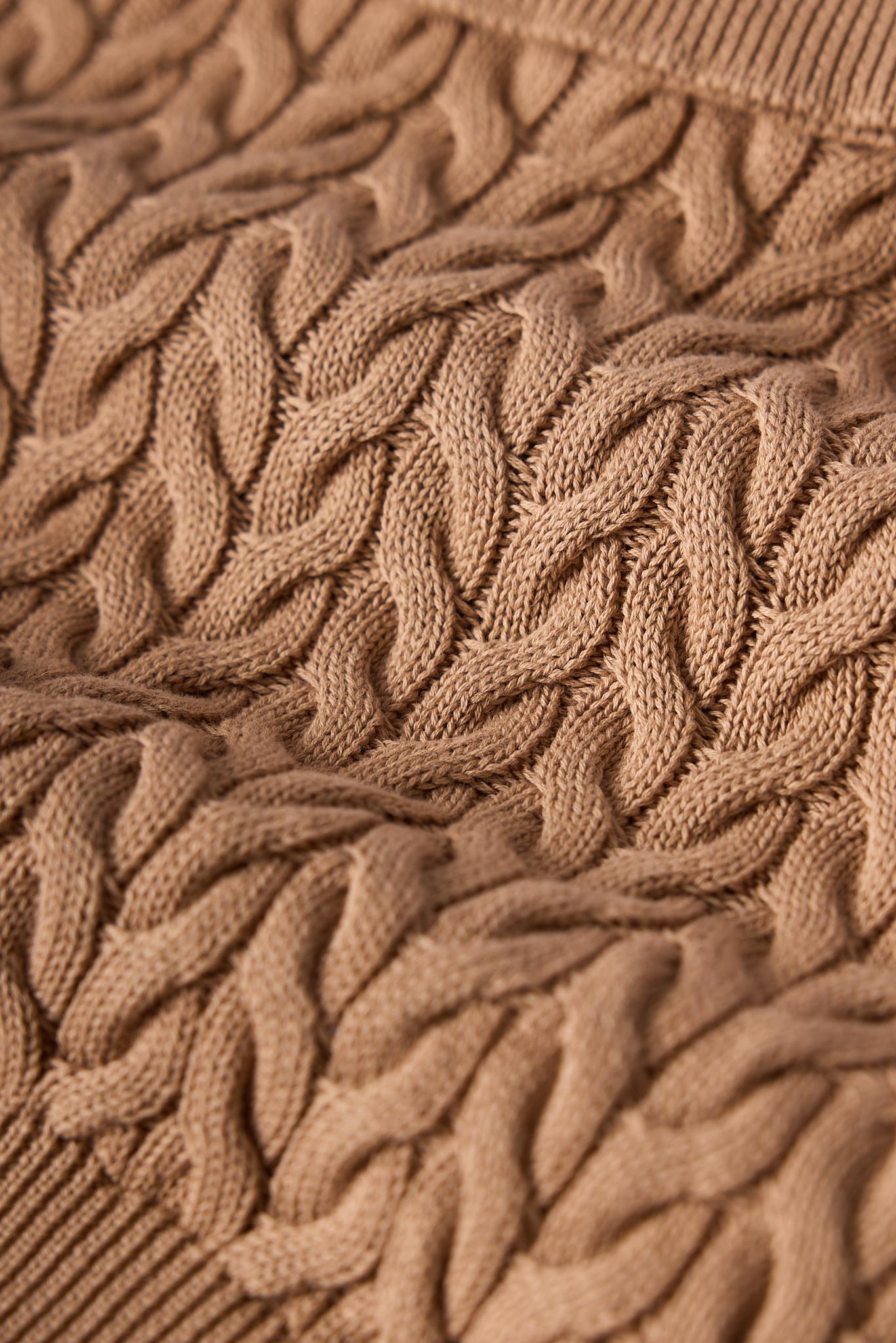 Peraluna-Scarlett Saç Örgülü Krop Kesim Kadın Triko Kazak-Kazak & Triko-6-Milagron.com