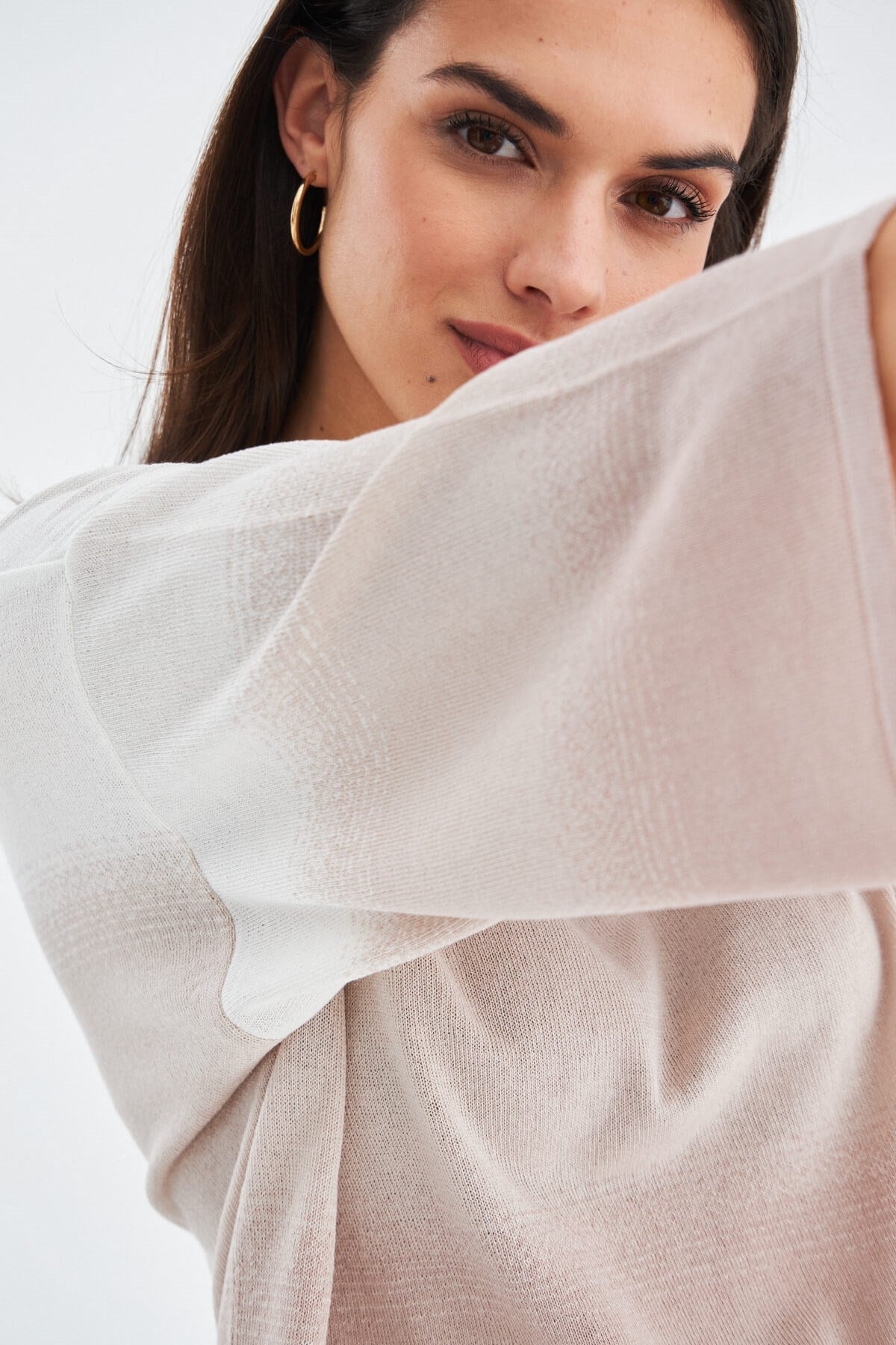 Peraluna SiRi Blouse & Shorts Yazlık Triko Kadın Şort Takım - Bej