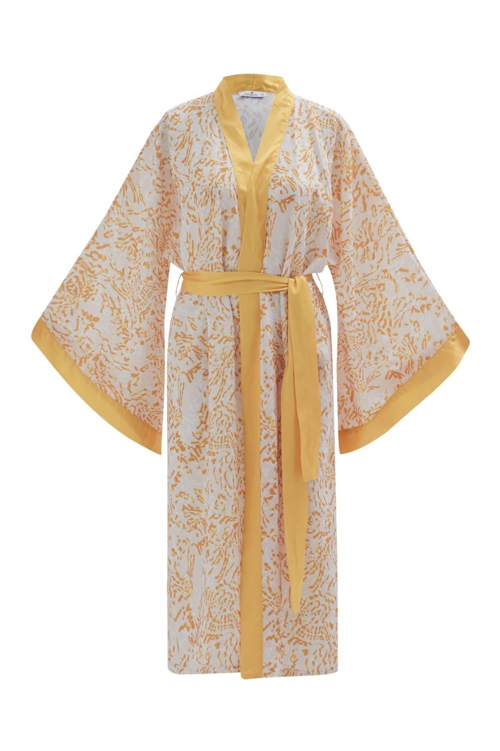 Peraluna-Si̇tara Kimono Desenli 120 Cm Saten Yazlık Kadın Kimono-Kimono-9-Milagron.com