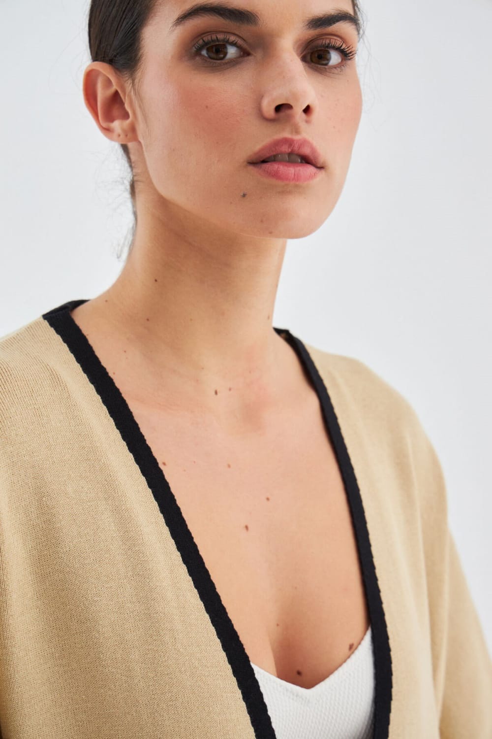 Peraluna-Soho Kısa Kollu %100 Pamuk Kadın Triko Kimono-Kimono-16-Milagron.com