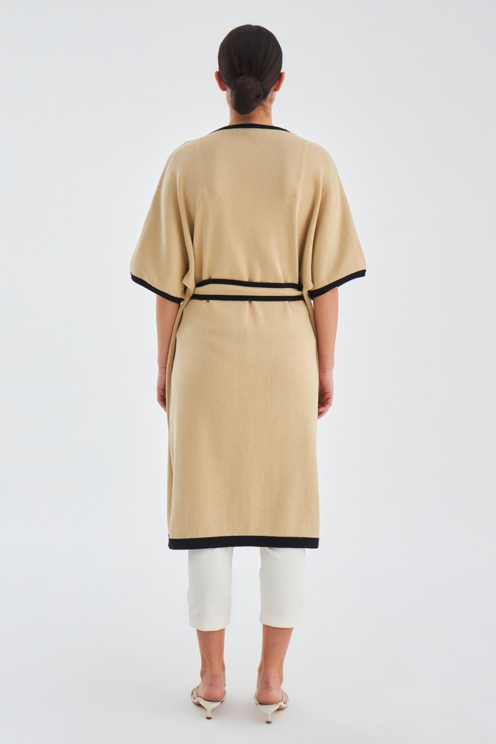 Peraluna-Soho Kısa Kollu %100 Pamuk Kadın Triko Kimono-Kimono-17-Milagron.com