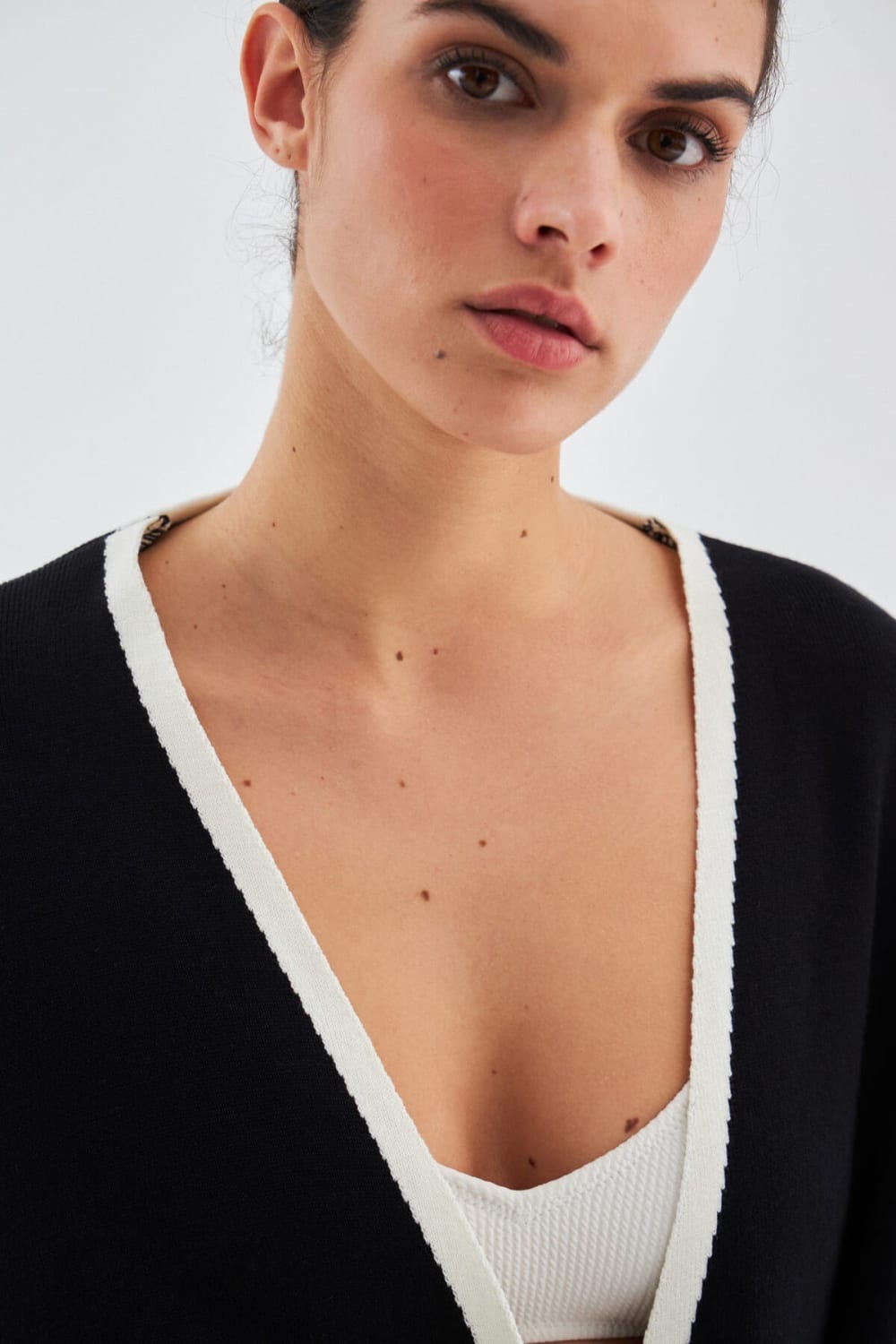 Peraluna-Soho Kısa Kollu %100 Pamuk Kadın Triko Kimono-Kimono-6-Milagron.com