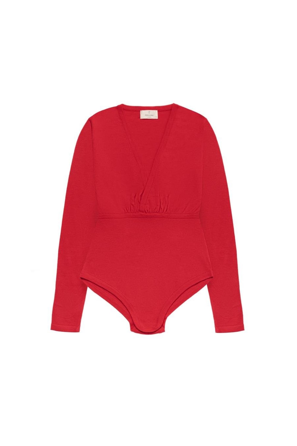 Peraluna-Styleboom X Devon Bodysuit V Yaka Uzun Kol Alttan Çıtçıtlı Kadın Triko Body-Body-21-Milagron.com