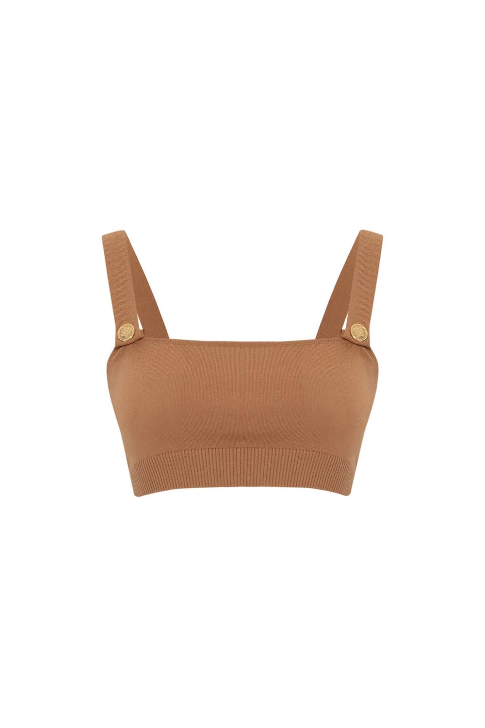 Peraluna-Styleboom X Elizabeth Bralet Düğme Detaylı Askılı Kadın Triko Bralet -Crop Top-14-Milagron.com
