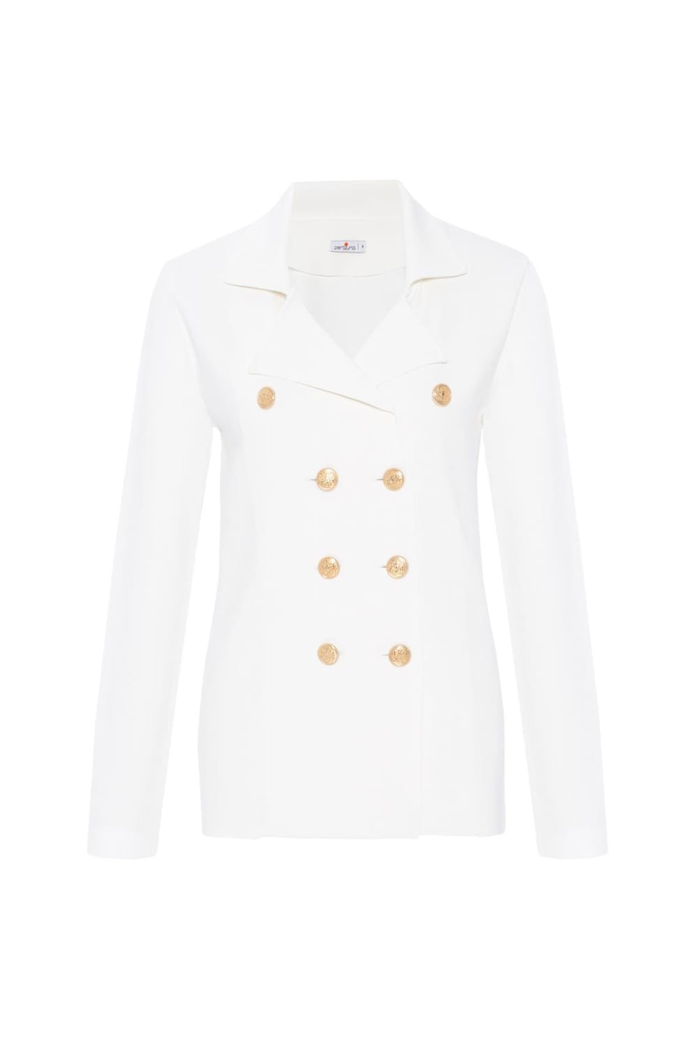 Peraluna-Styleboom X Katherine Blazer Çelik Örgü Klasik Kesim Düğmeli Blazer Kadın Triko Ceket -Ceket-18-Milagron.com