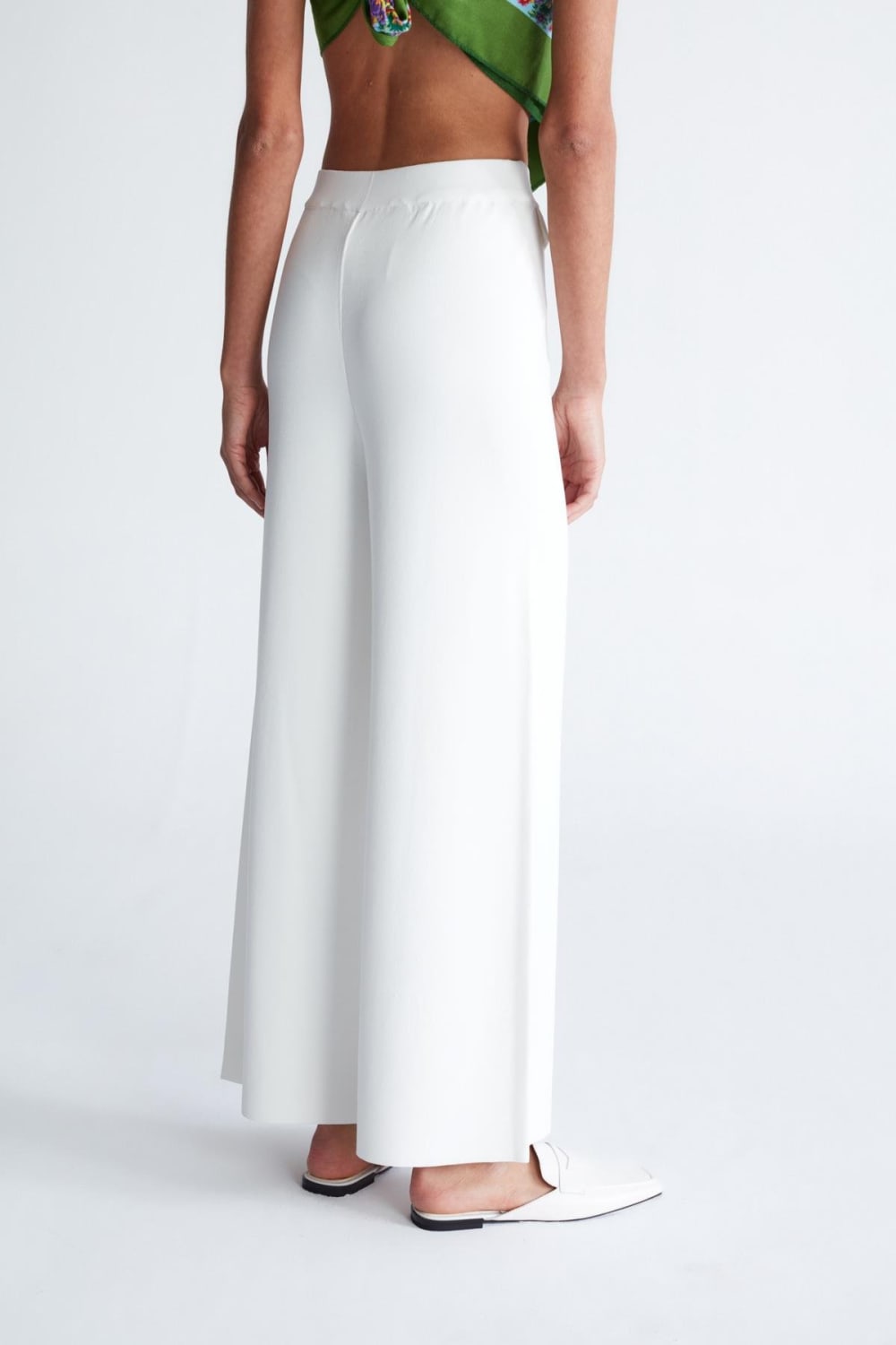 Peraluna-Styleboom X Marlene Trouser Düğme Detaylı Rahat Kesim Kadın Triko Pantolon -Pantolon-17-Milagron.com