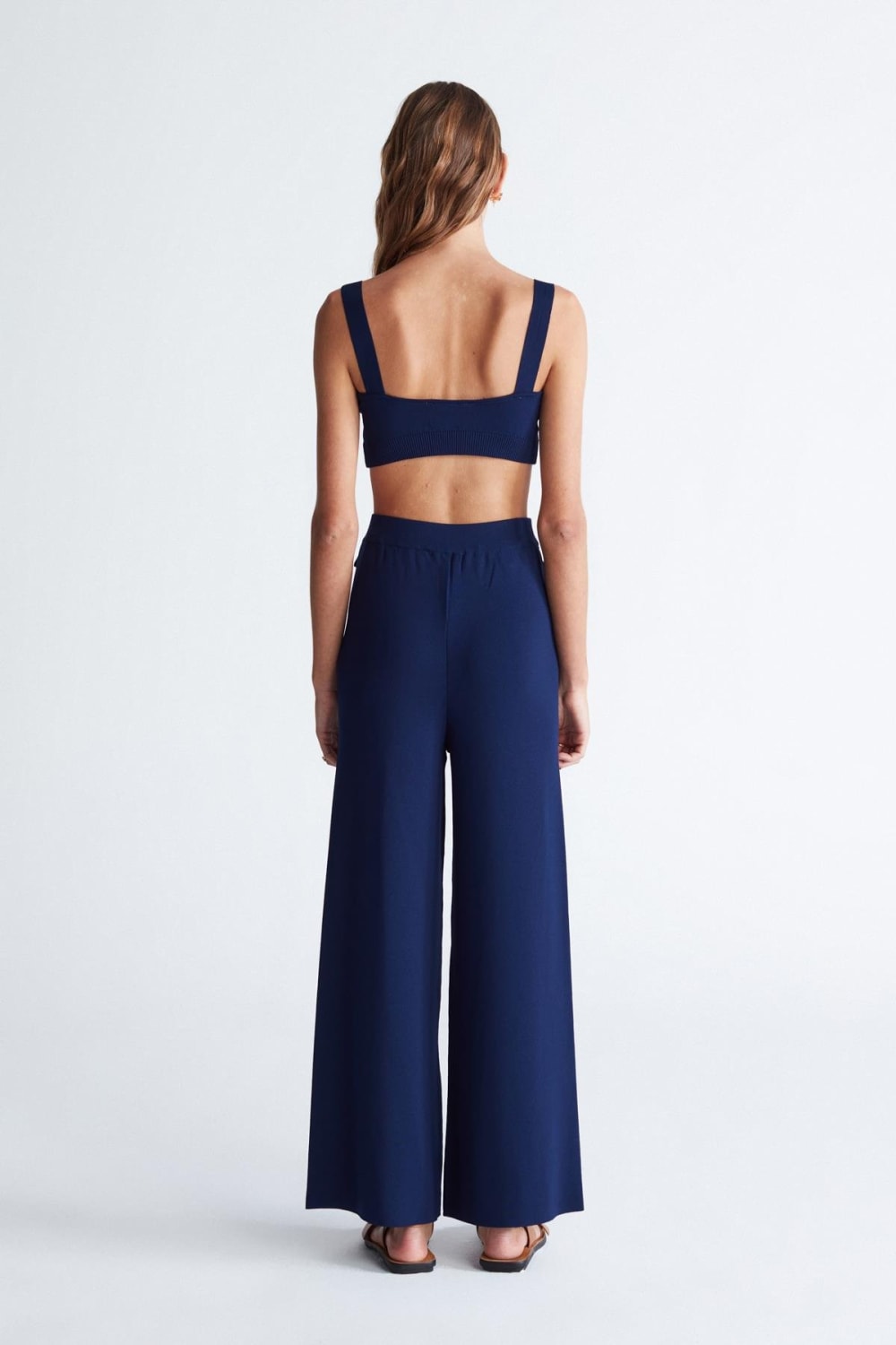 Peraluna-Styleboom X Marlene Trouser Düğme Detaylı Rahat Kesim Kadın Triko Pantolon -Pantolon-8-Milagron.com