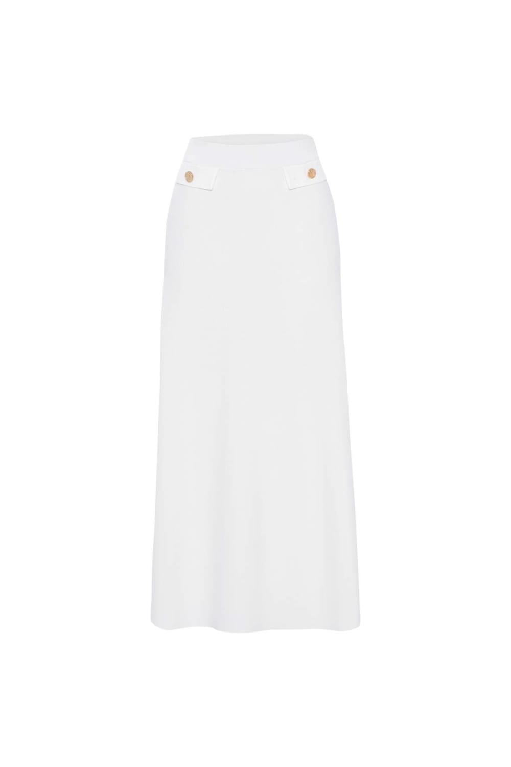 Peraluna-Styleboom X Vivien Skirt Düğme Detaylı Diz Altı Kloş Kadın Triko Etek -Etek-29-Milagron.com