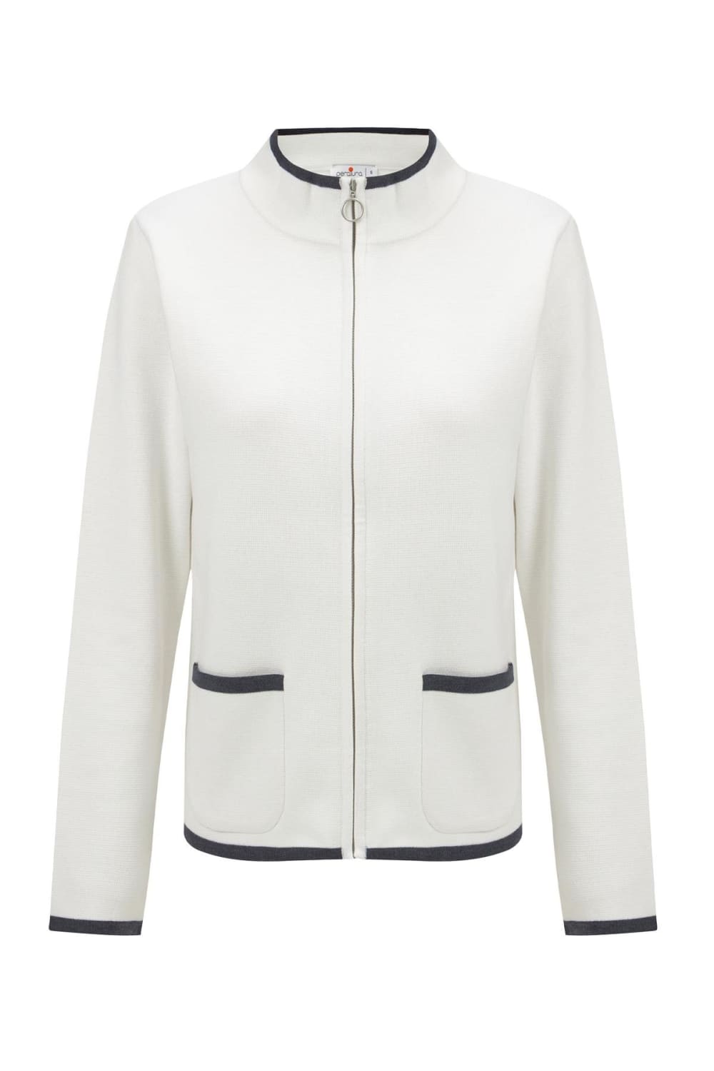 Peraluna-Summer Cardigan Fermuarlı Cepli Organik Pamuk Çelik Örgü Yazlık Kadın Triko Hırka-Kazak & Triko-12-Milagron.com