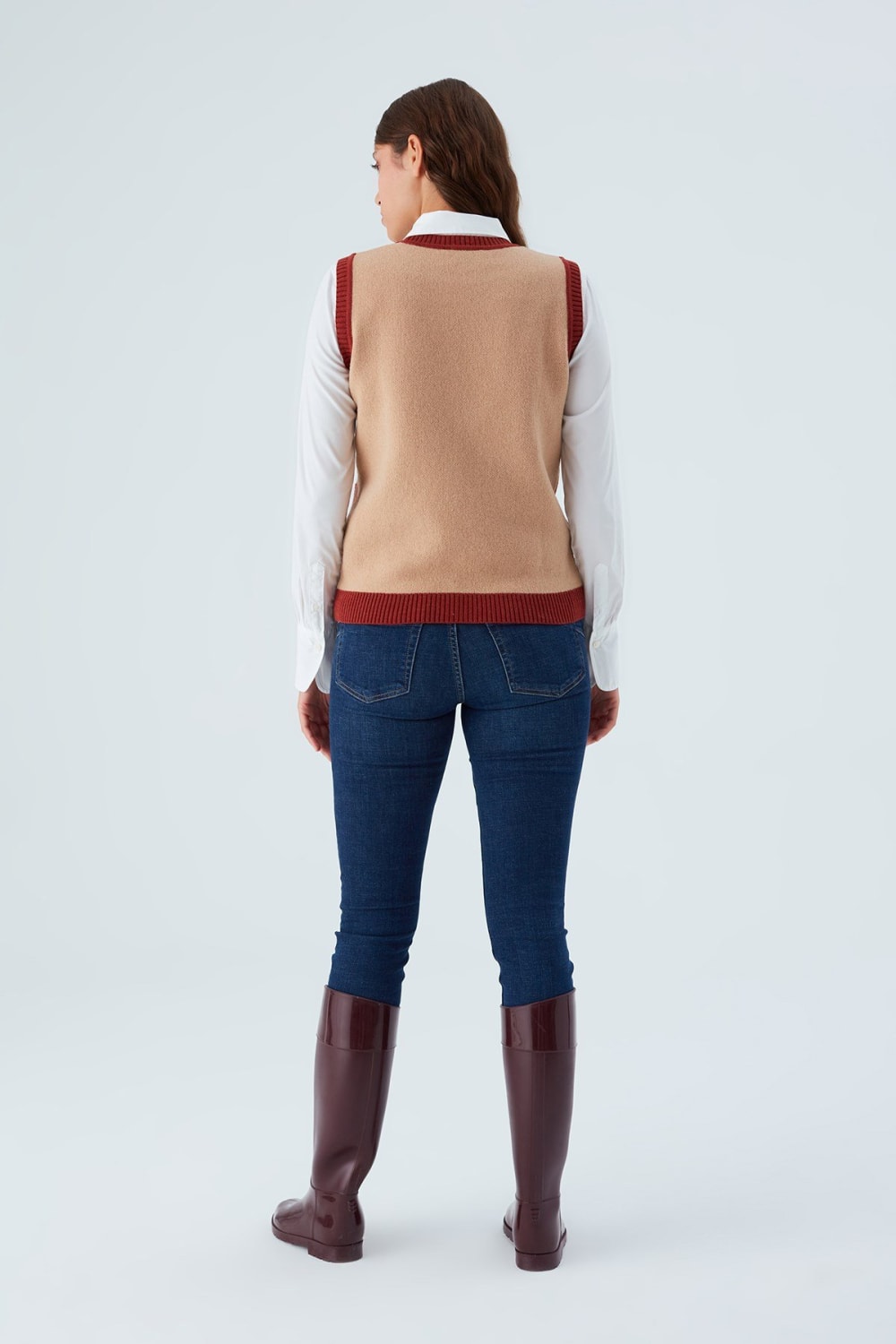 Peraluna-Sunny Vest El İşlemeli Kadın Triko Süveter-Kazak & Triko-6-Milagron.com