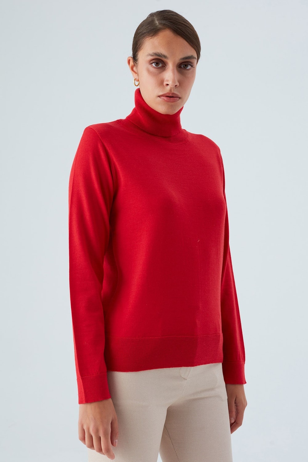 Peraluna-Valeria Pullover Boğazlı İnce Kadın Triko Kazak-Kazak & Triko-15-Milagron.com